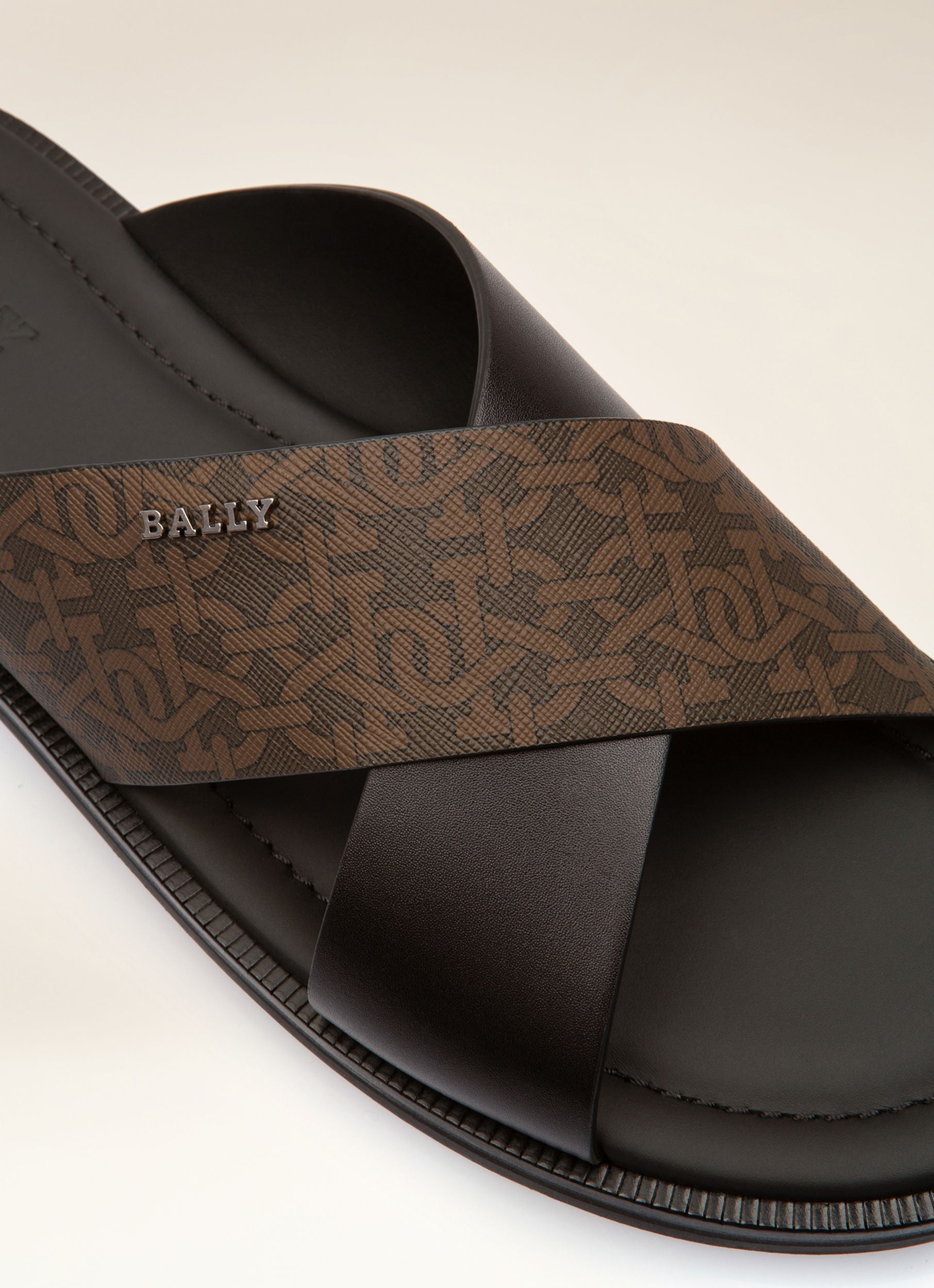 Jair ブラウン＆ブラック Tpu＆レザー サンダル - 男性 - Bally - 02