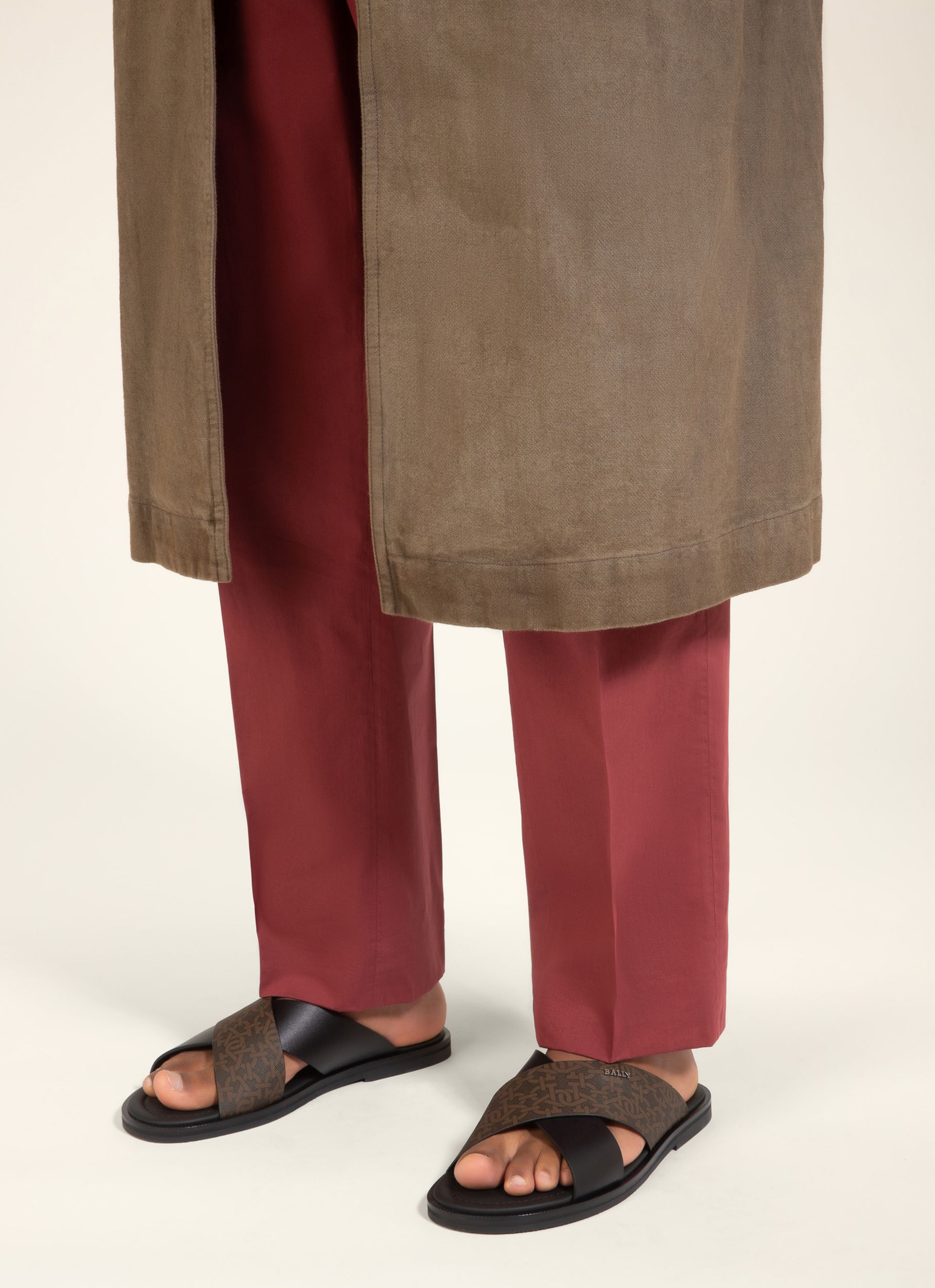 Jair ブラウン＆ブラック Tpu＆レザー サンダル - 男性 - Bally - 06