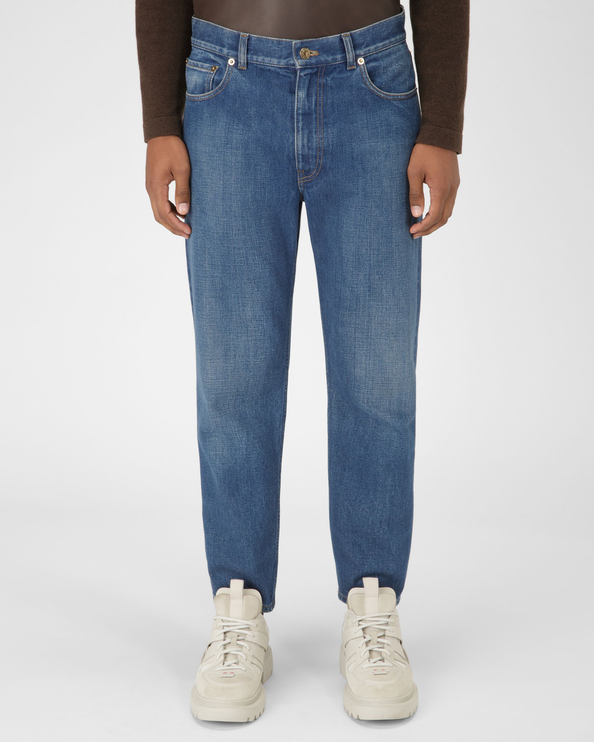 Five Pocket Jeans コットンパンツ ブルー - 男性 - Bally - 01