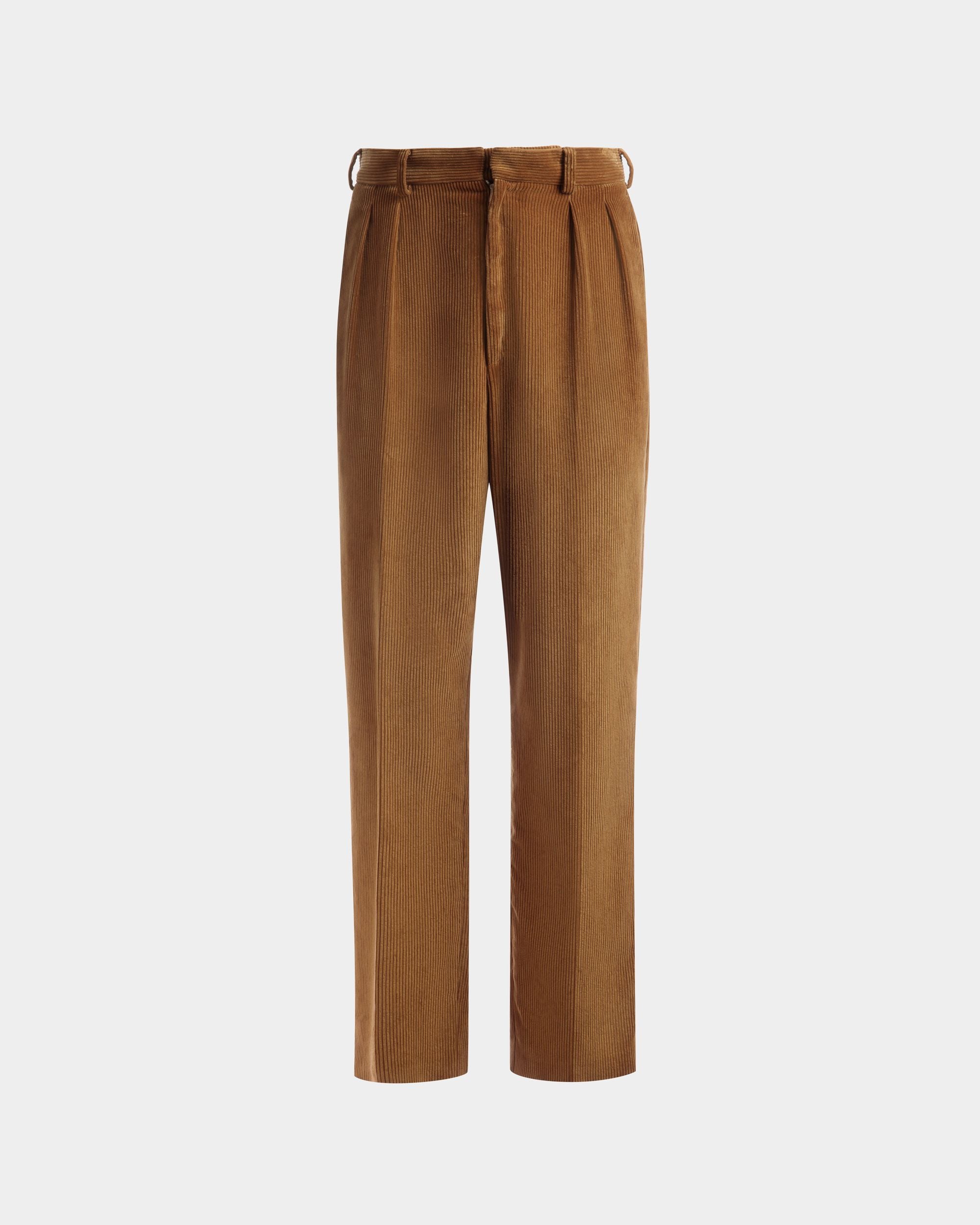 コーデュロイ テーラード パンツ キャメル コットン - 男性 - Bally - 01