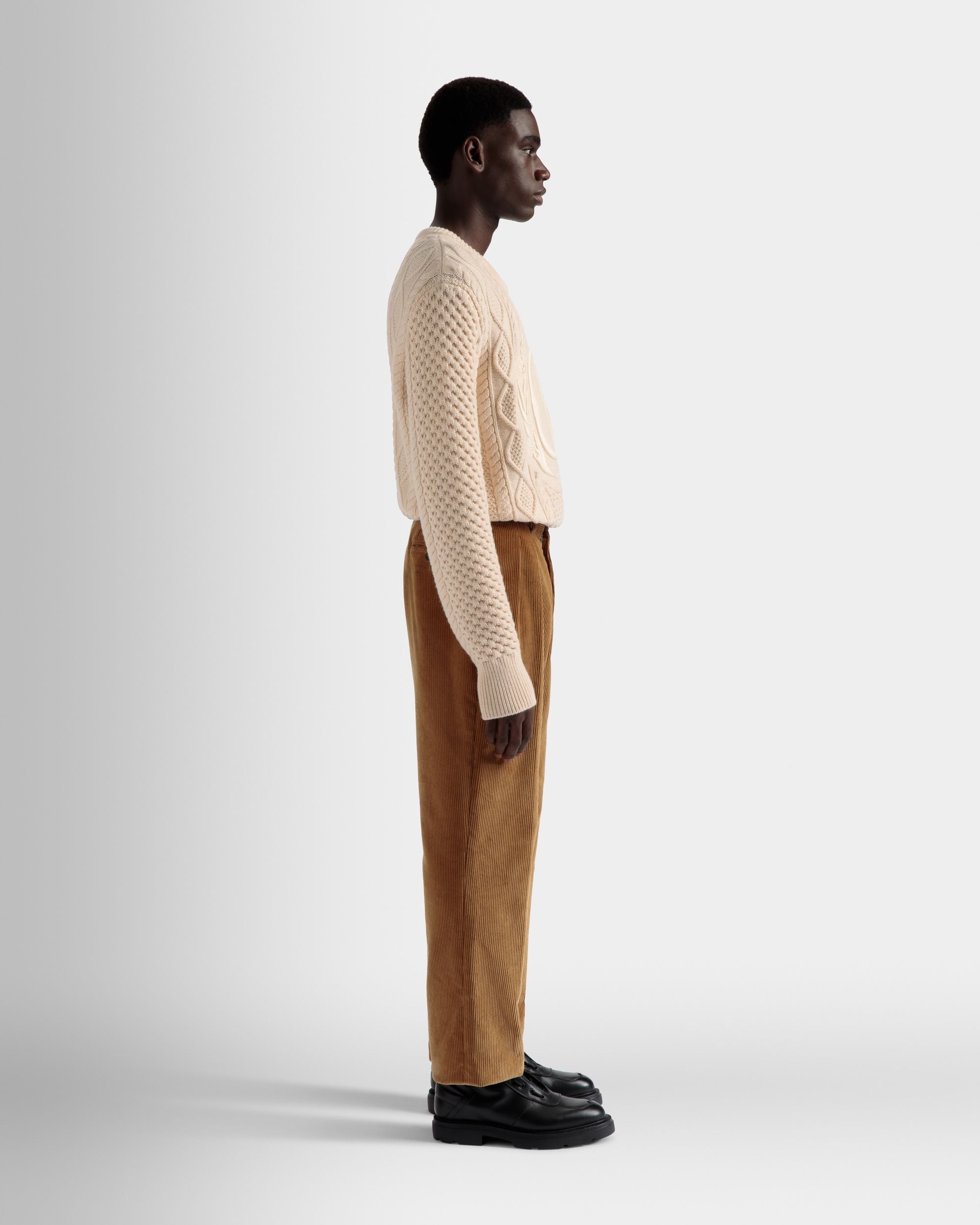 コーデュロイ テーラード パンツ キャメル コットン - 男性 - Bally - 05