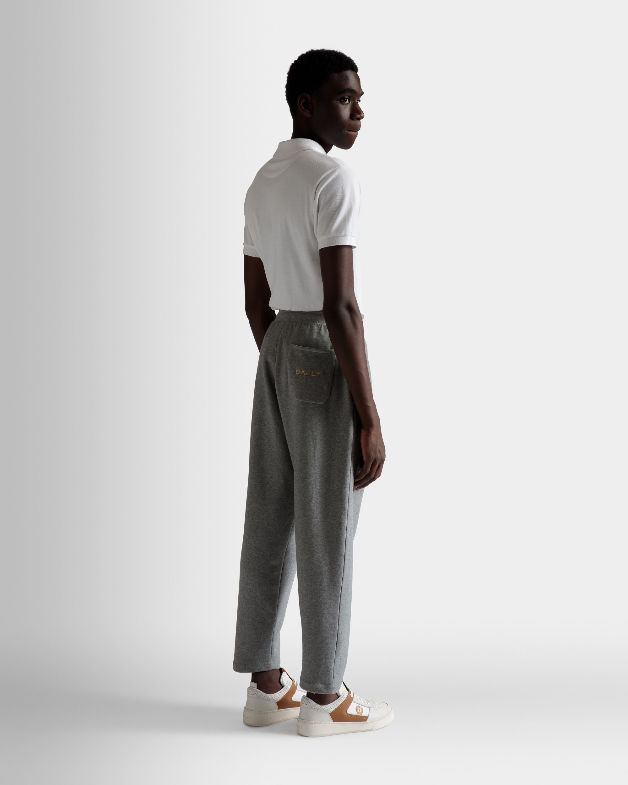 ドローストリング スウェットパンツ グレーメランジ コットン - 男性 - Bally - 06
