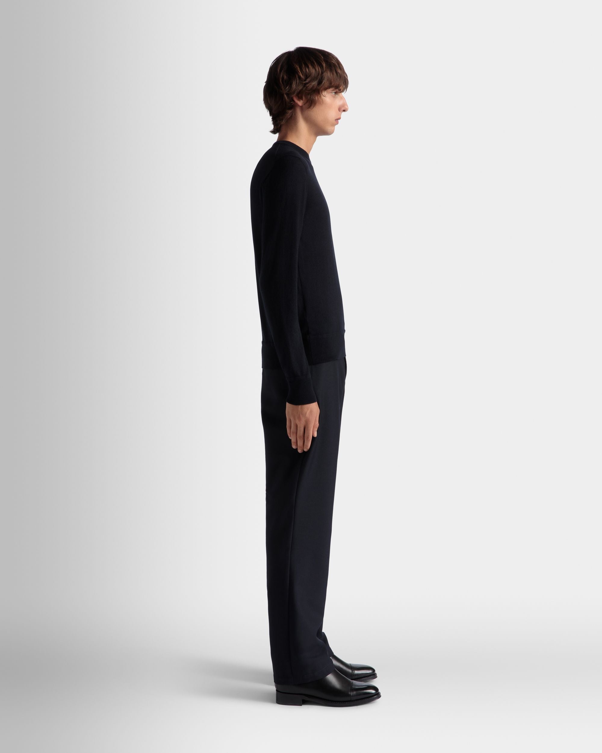 Adrien Brodyトラベルコレクション チノパンツ Navy Blue ウールブレンド - 男性 - Bally - 07