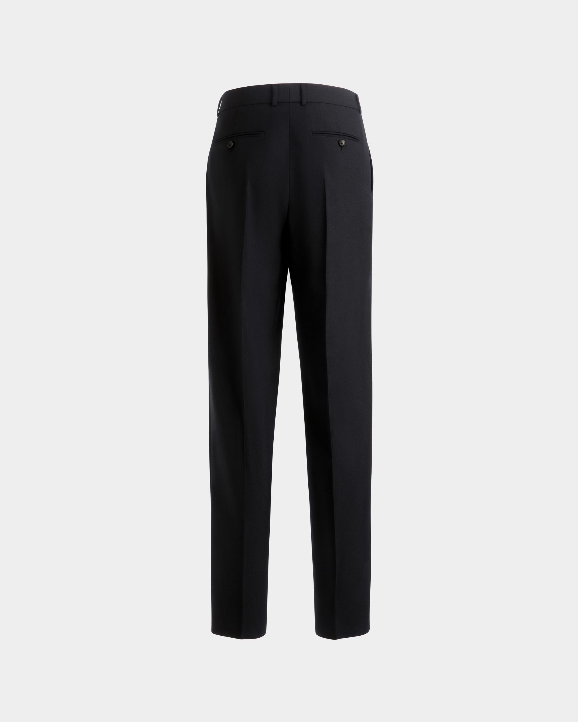 タック パンツ Navy Blue ウールブレンド - 男性 - Bally - 07
