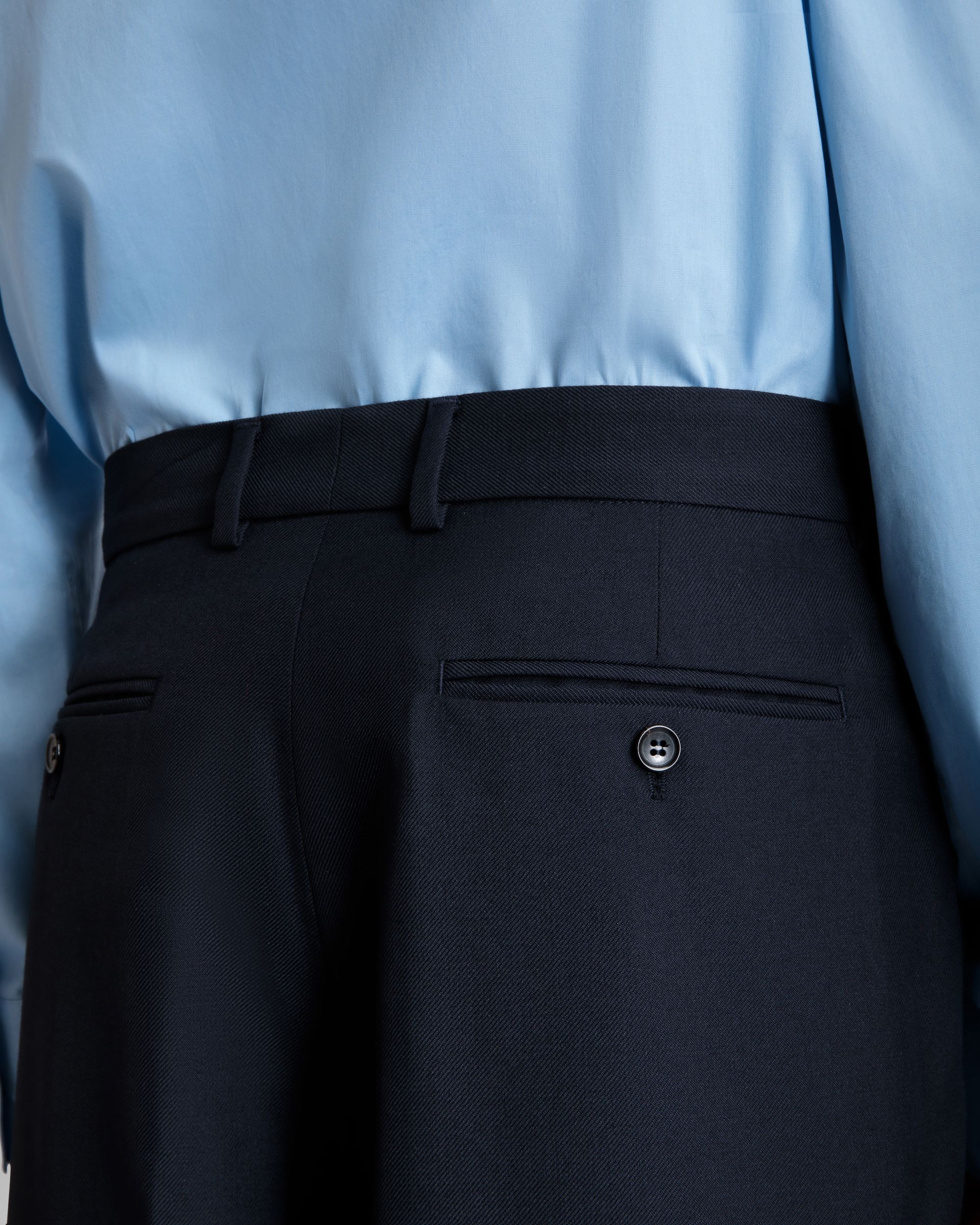 タック パンツ Navy Blue ウールブレンド - 男性 - Bally - 08