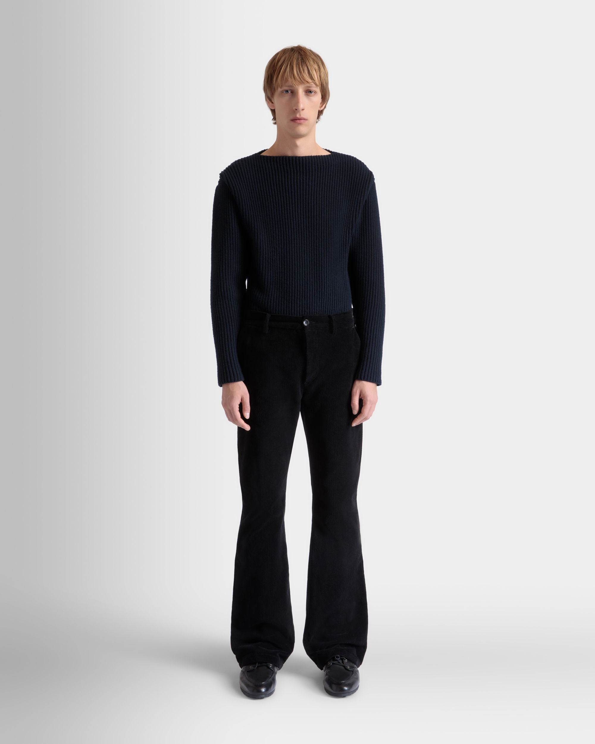 フレアパンツ ブラック コットンコーデュロイ - 男性 - Bally - 02
