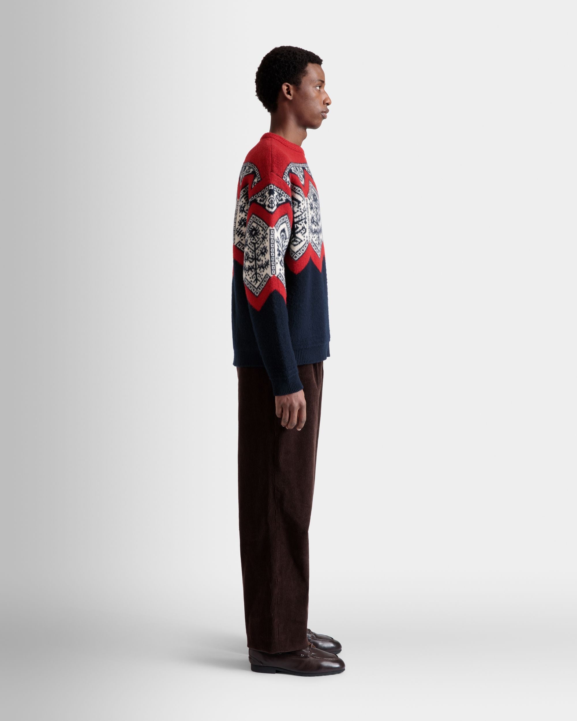 Winter Capsule タック パンツ エバノブラウン コットンコーデュロイ - 男性 - Bally - 05