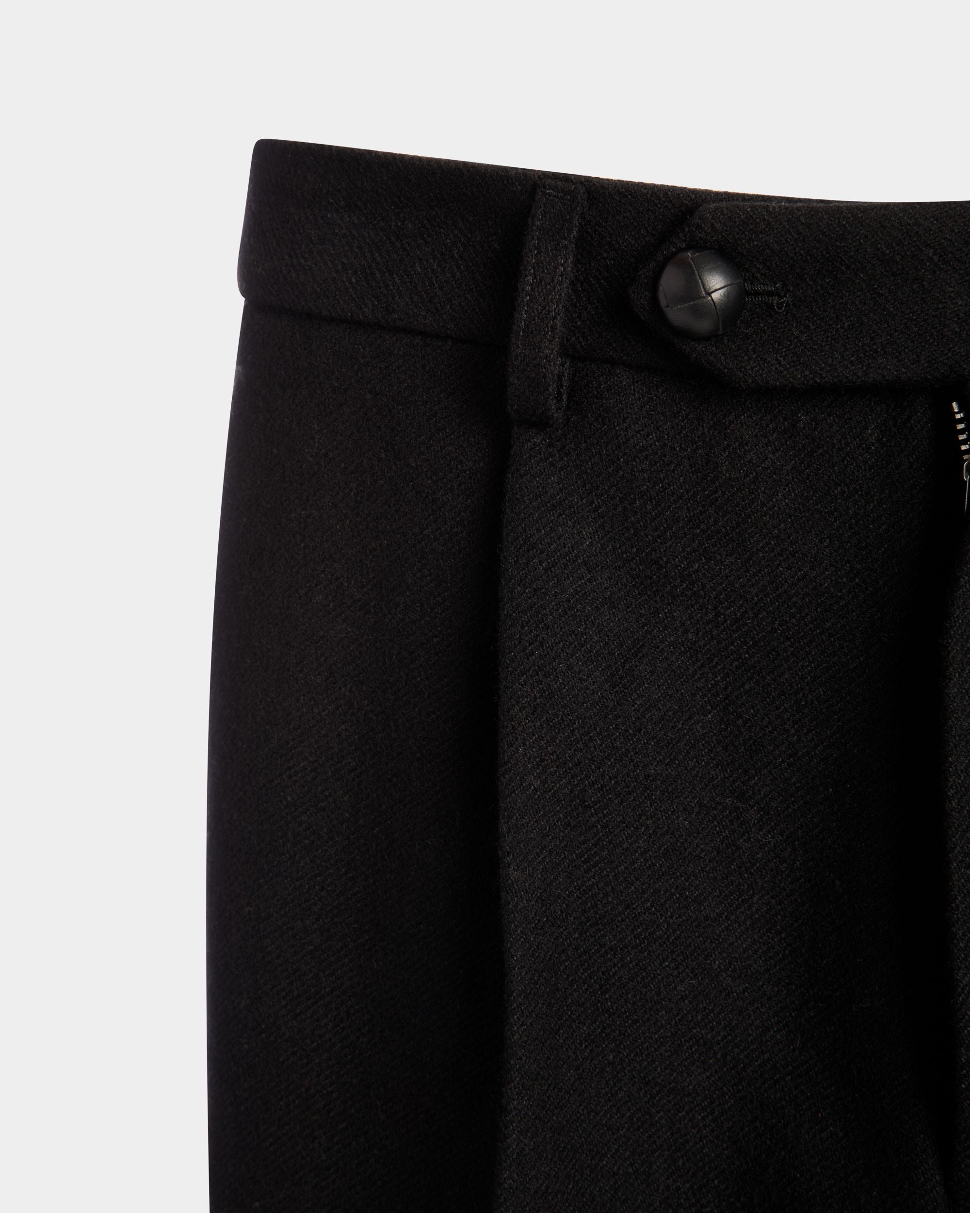 Winter Capsule タック パンツ ブラック ウールブレンド - 男性 - Bally - 02