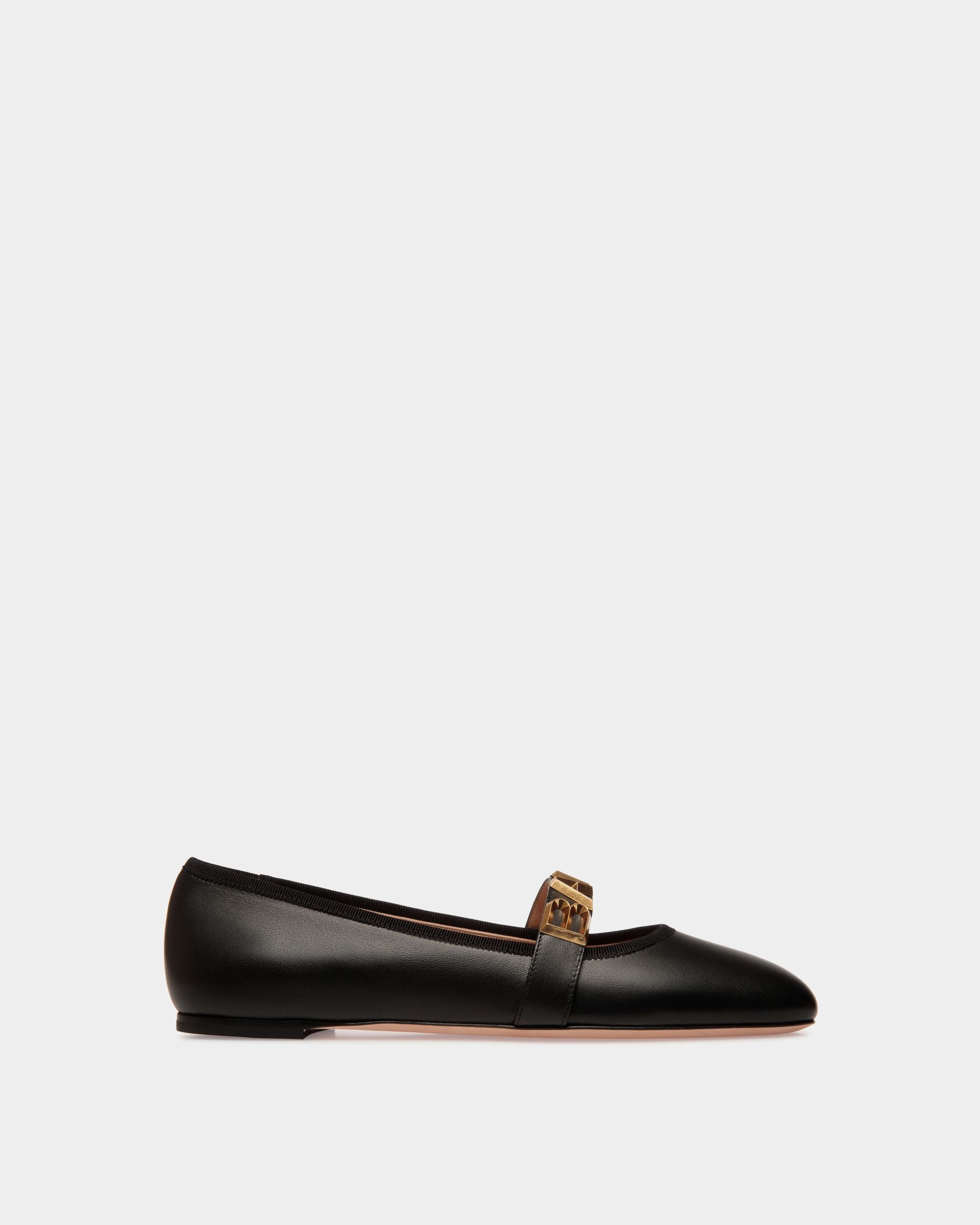 Ballyrina フラットシューズ ブラック レザー - 女性 - Bally - 01