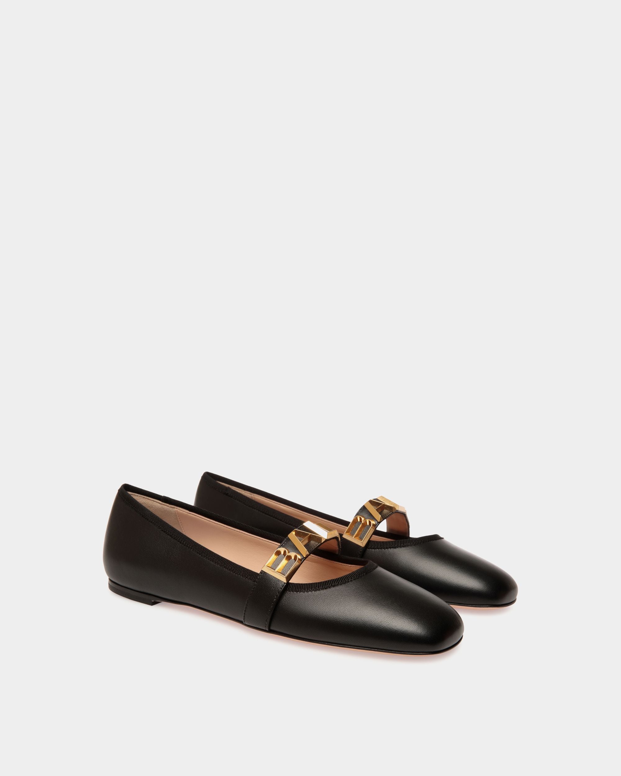Ballyrina フラットシューズ ブラック レザー - 女性 - Bally - 02