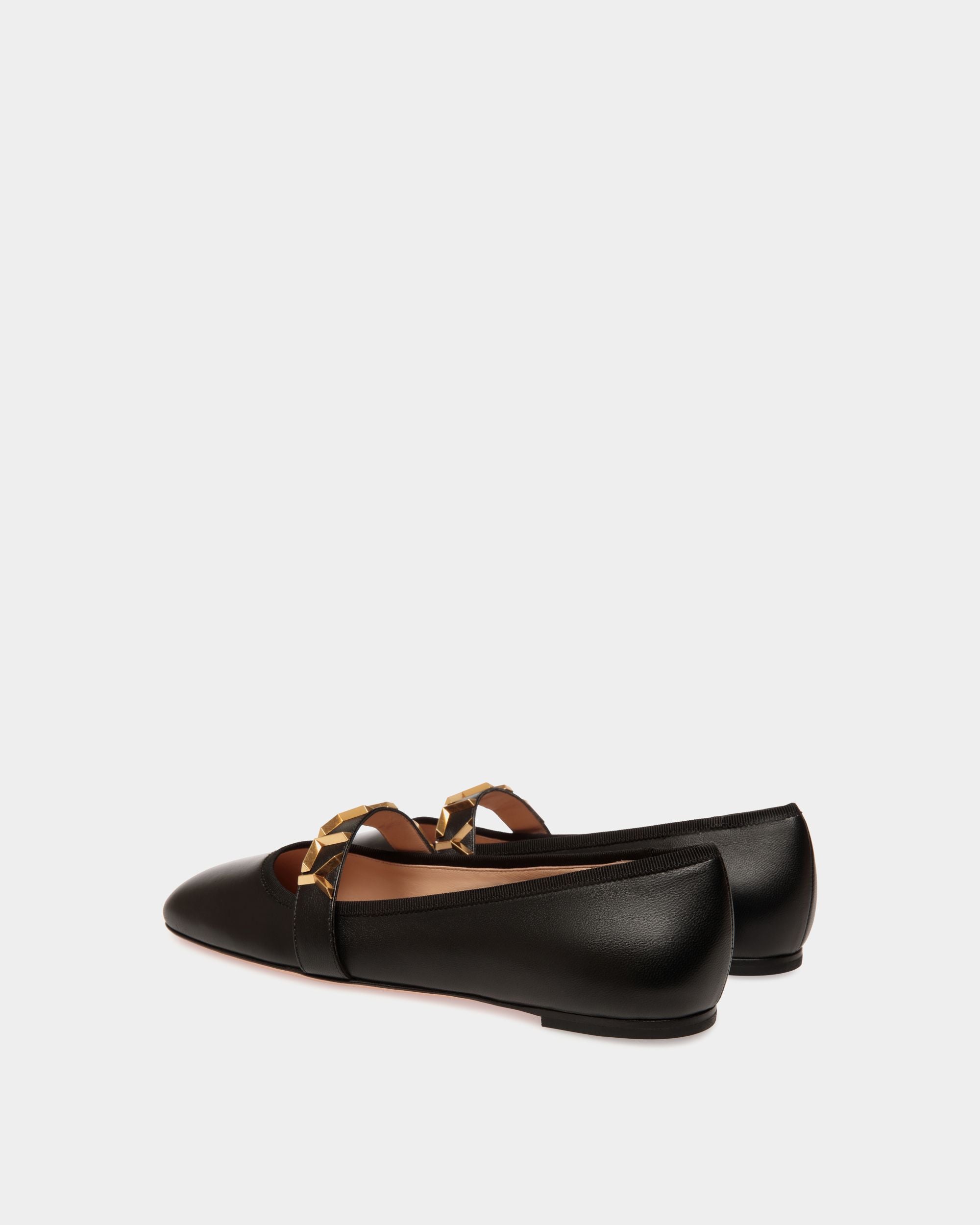 Ballyrina フラットシューズ ブラック レザー - 女性 - Bally - 03