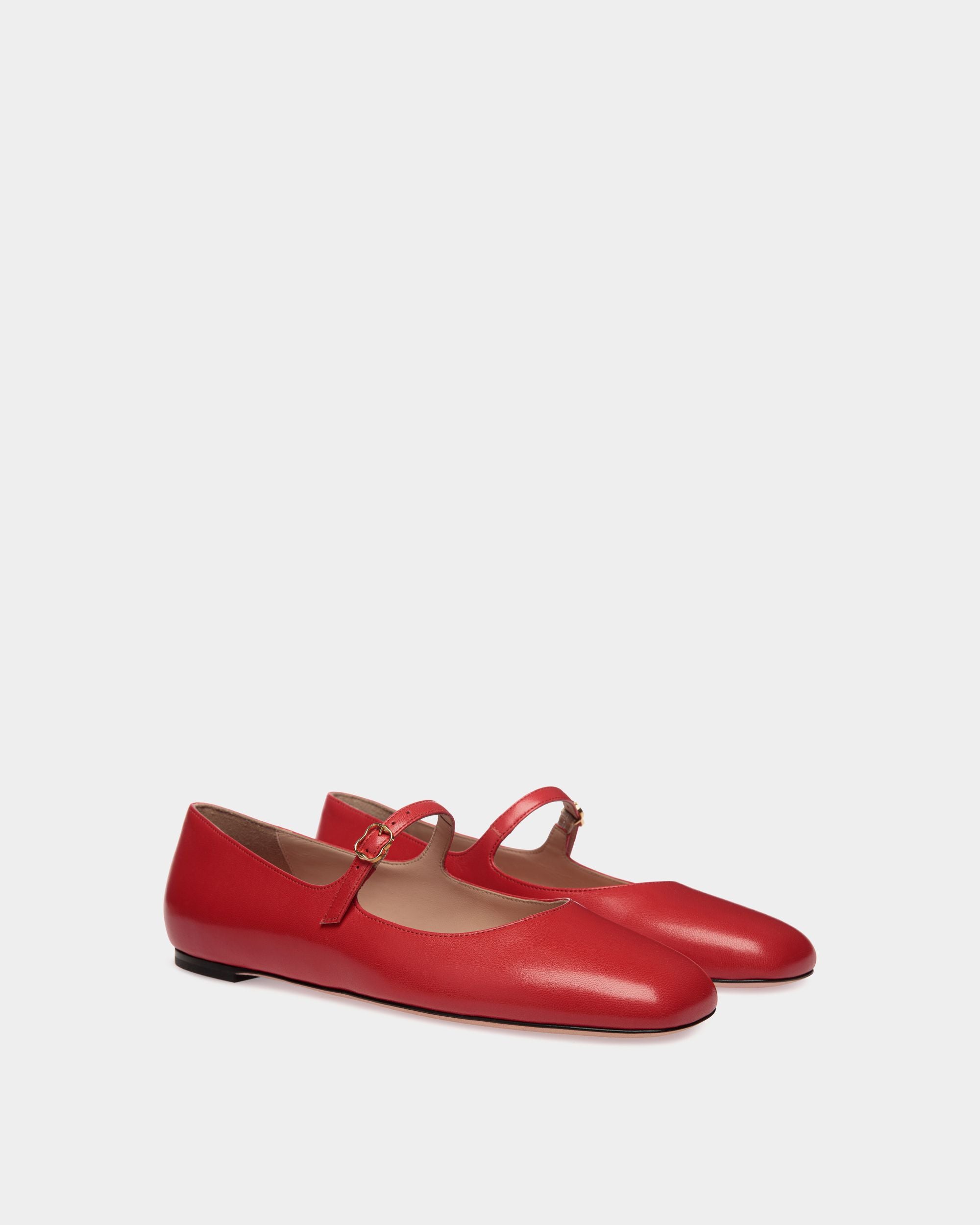 Ballyrina フラットシューズ Candy Red レザー - 女性 - Bally - 02