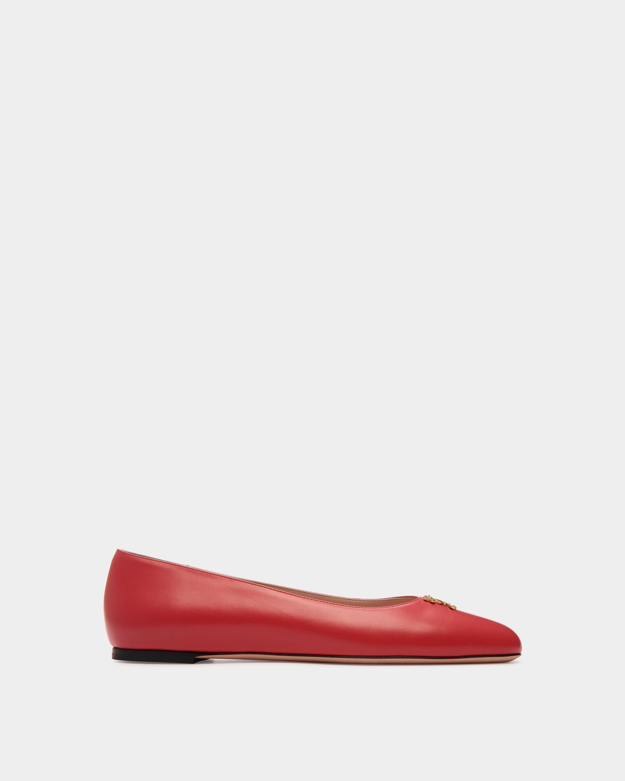 Ballyrina フラットシューズ レッド レザー - 女性 - Bally - 01