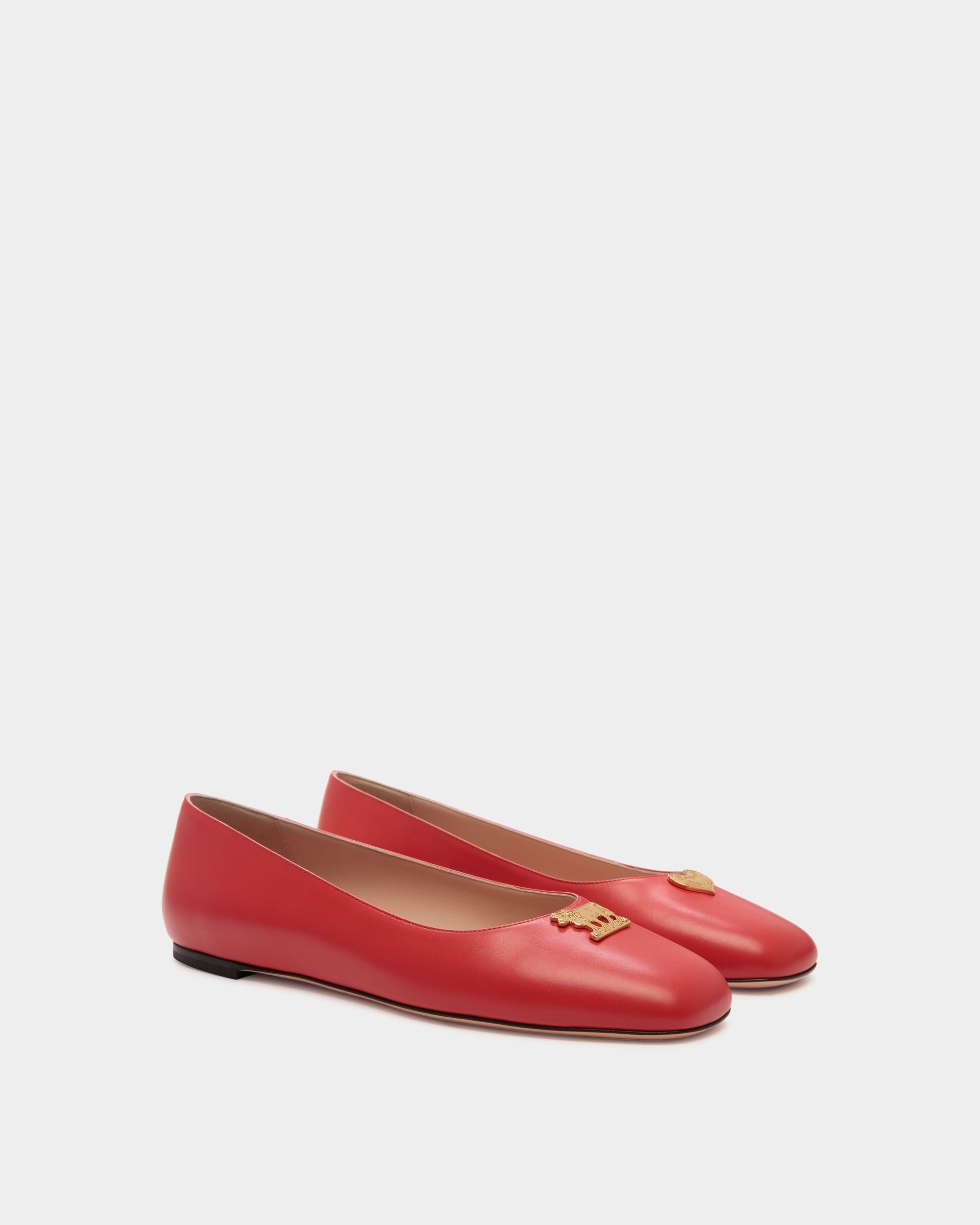 Ballyrina フラットシューズ レッド レザー - 女性 - Bally - 03