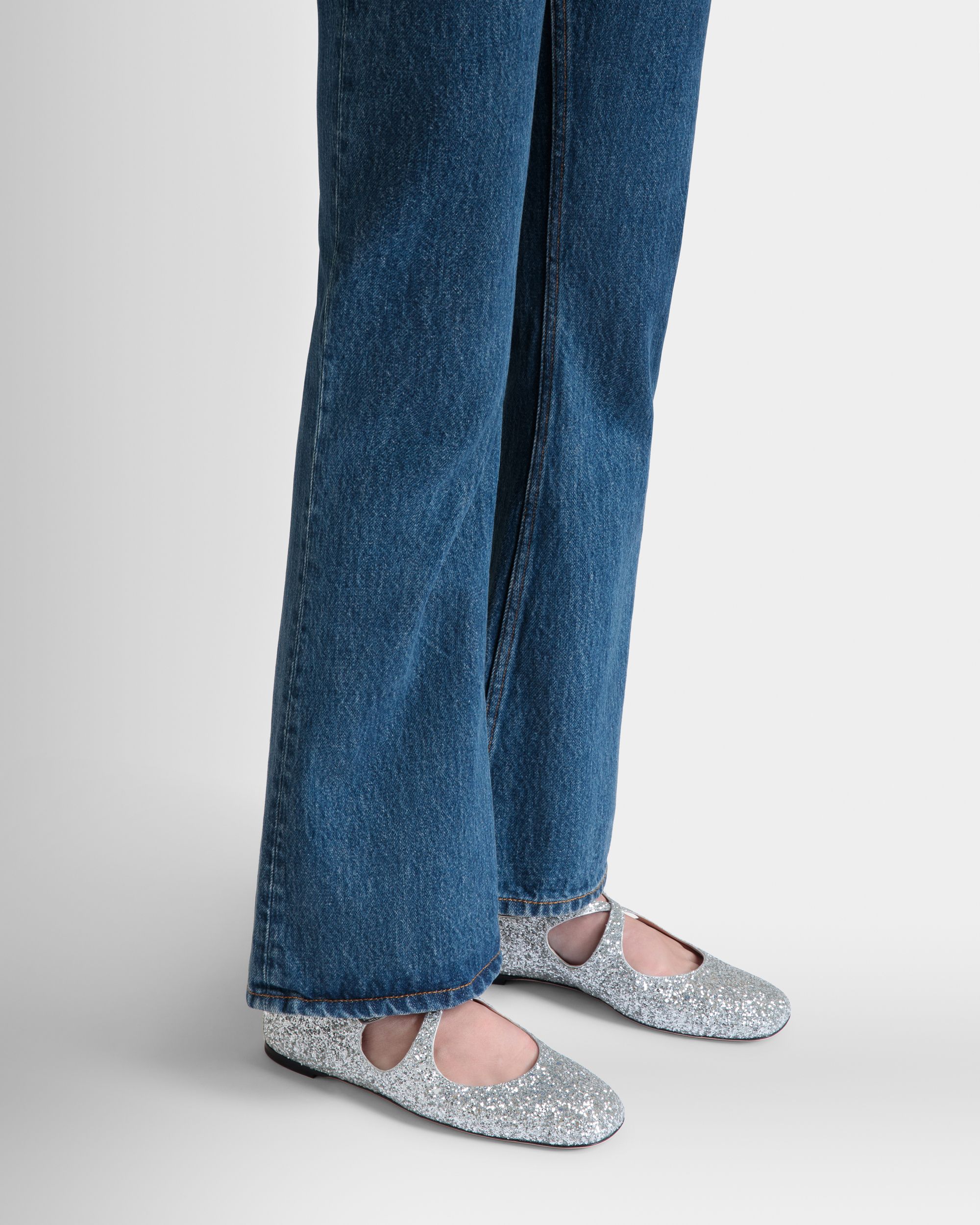 Ballyrina フラットシューズ シルバー グリッター - 女性 - Bally - 02