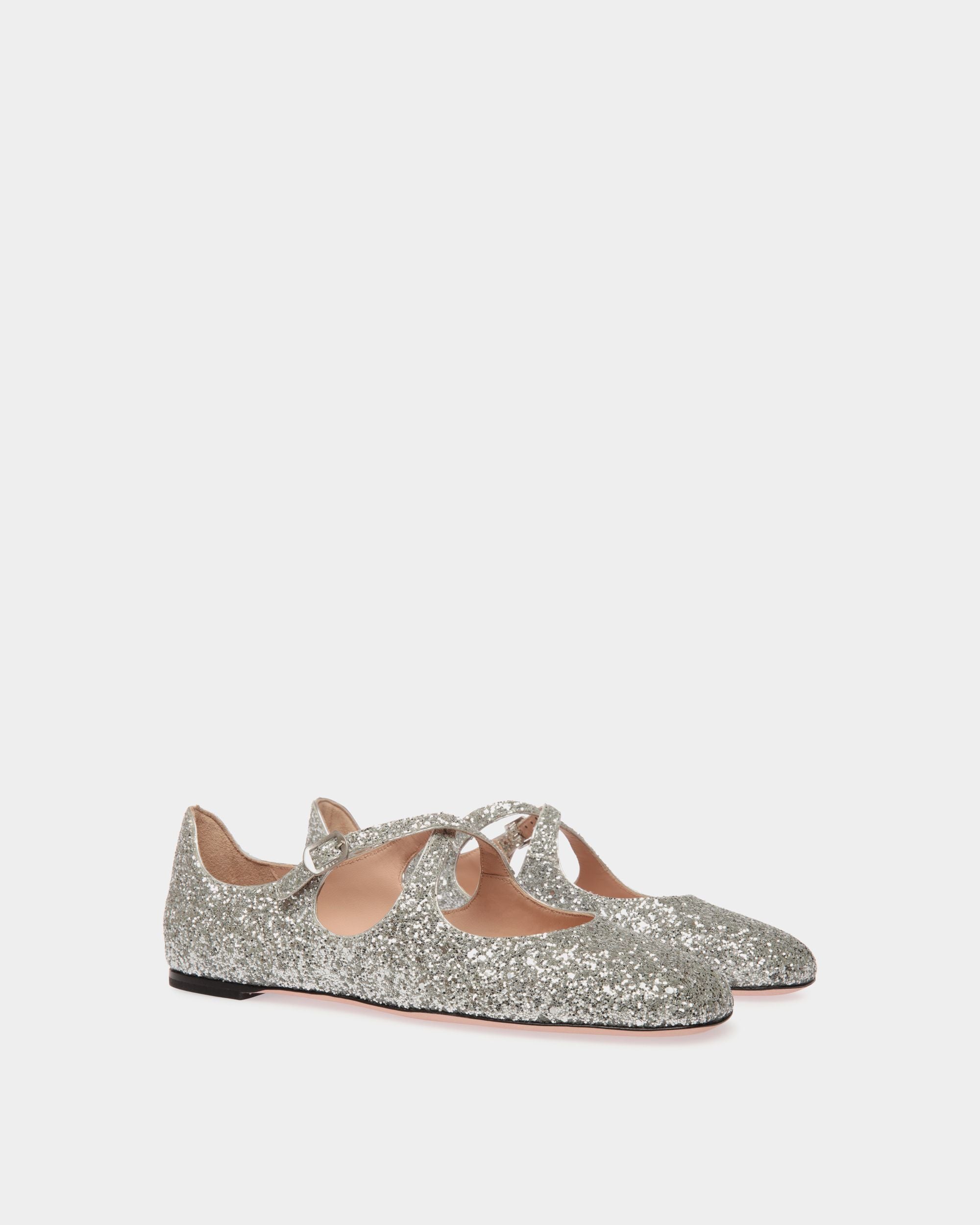 Ballyrina フラットシューズ シルバー グリッター - 女性 - Bally - 03