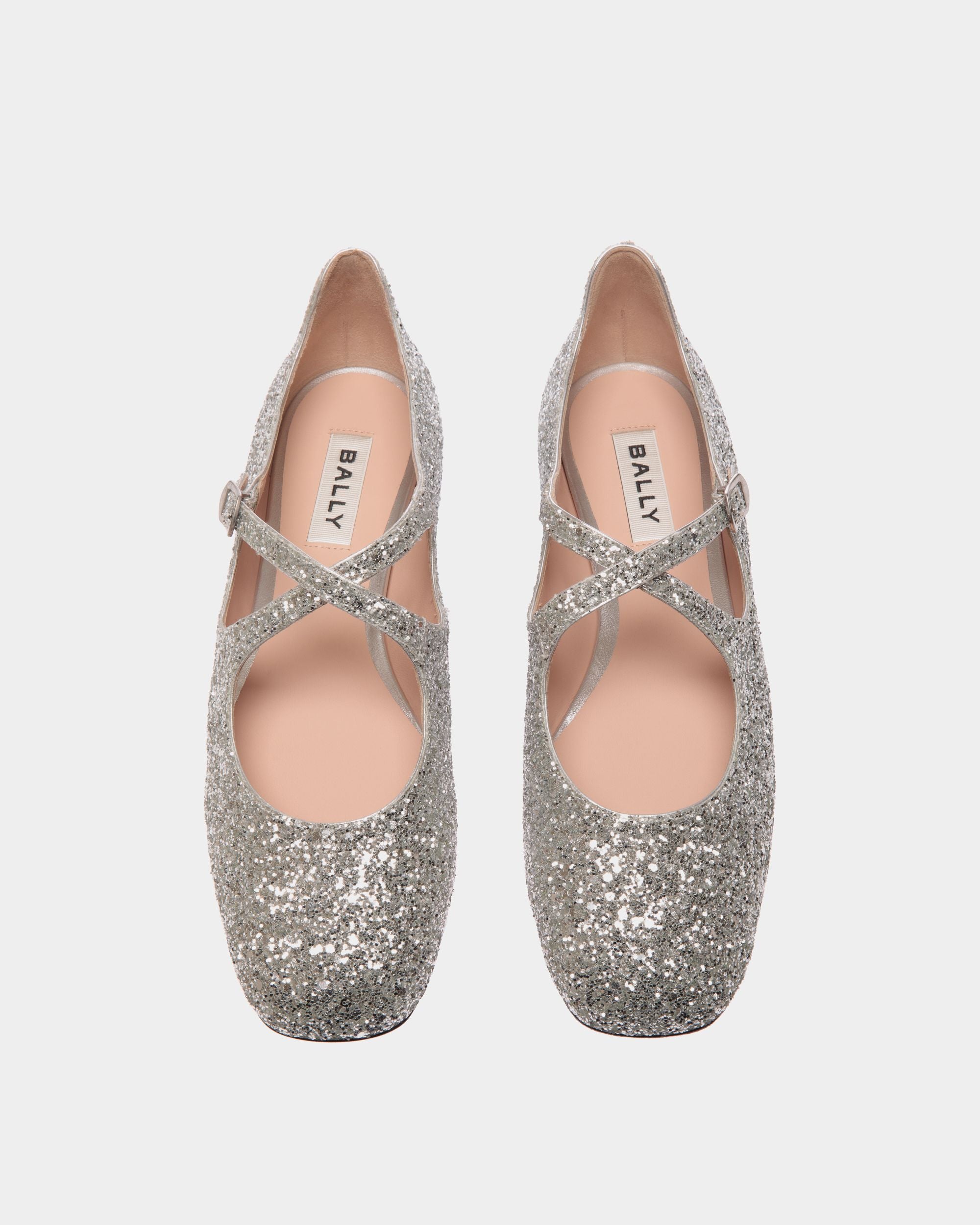 Ballyrina フラットシューズ シルバー グリッター - 女性 - Bally - 05