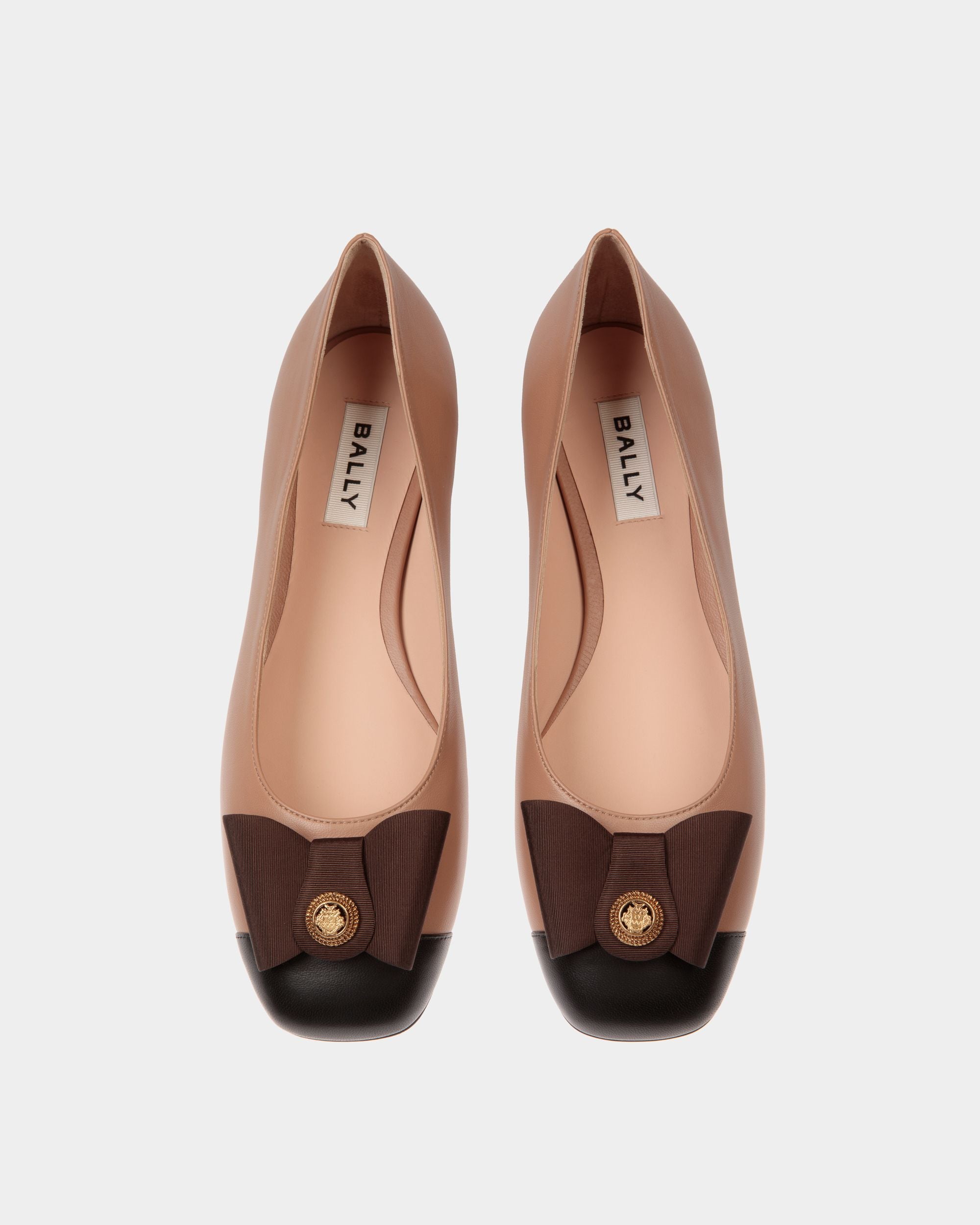 B-Bow フラットシューズ プラリネベージュ レザー - 女性 - Bally - 05