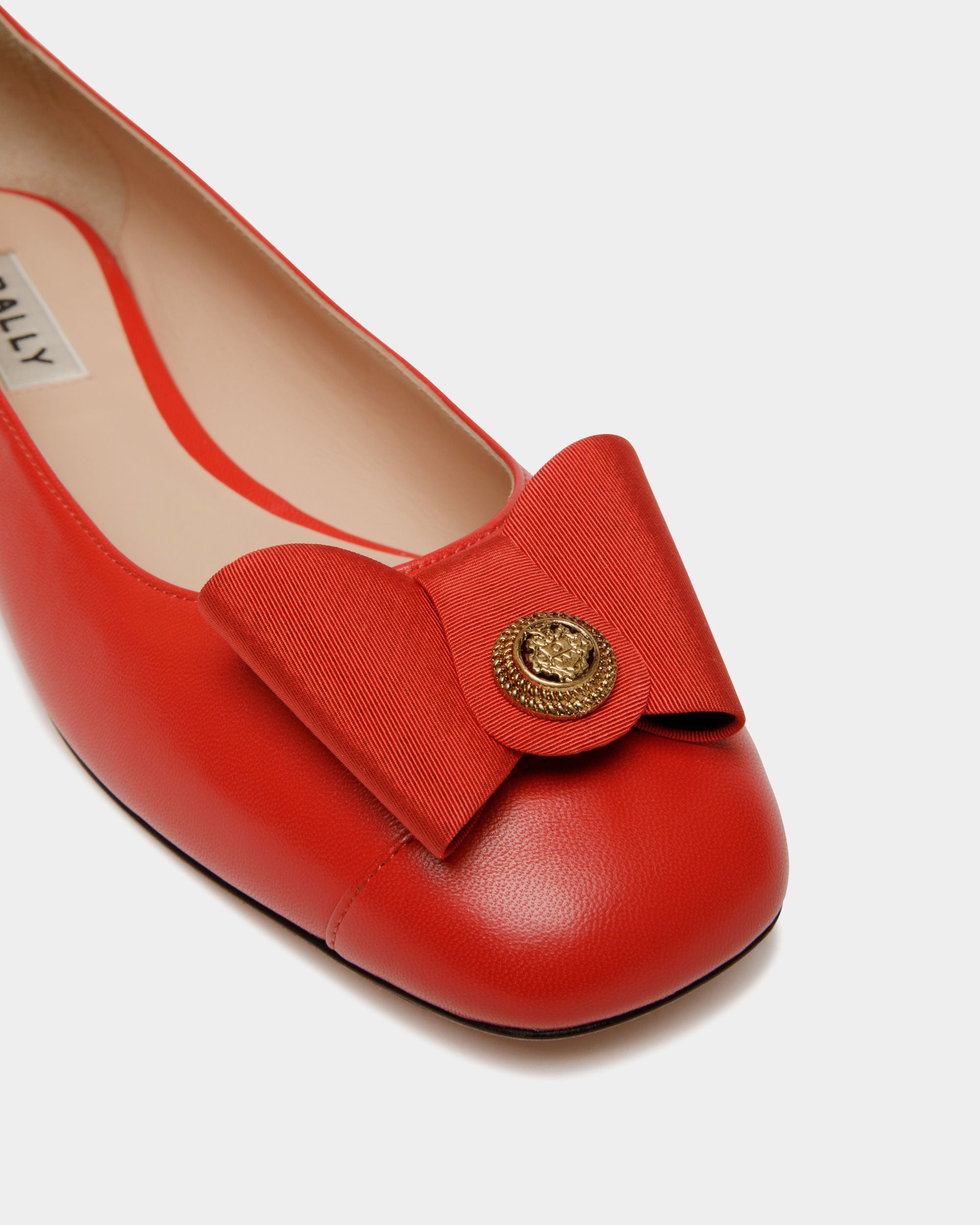 B-Bow フラットシューズ レッド レザー - 女性 - Bally - 06