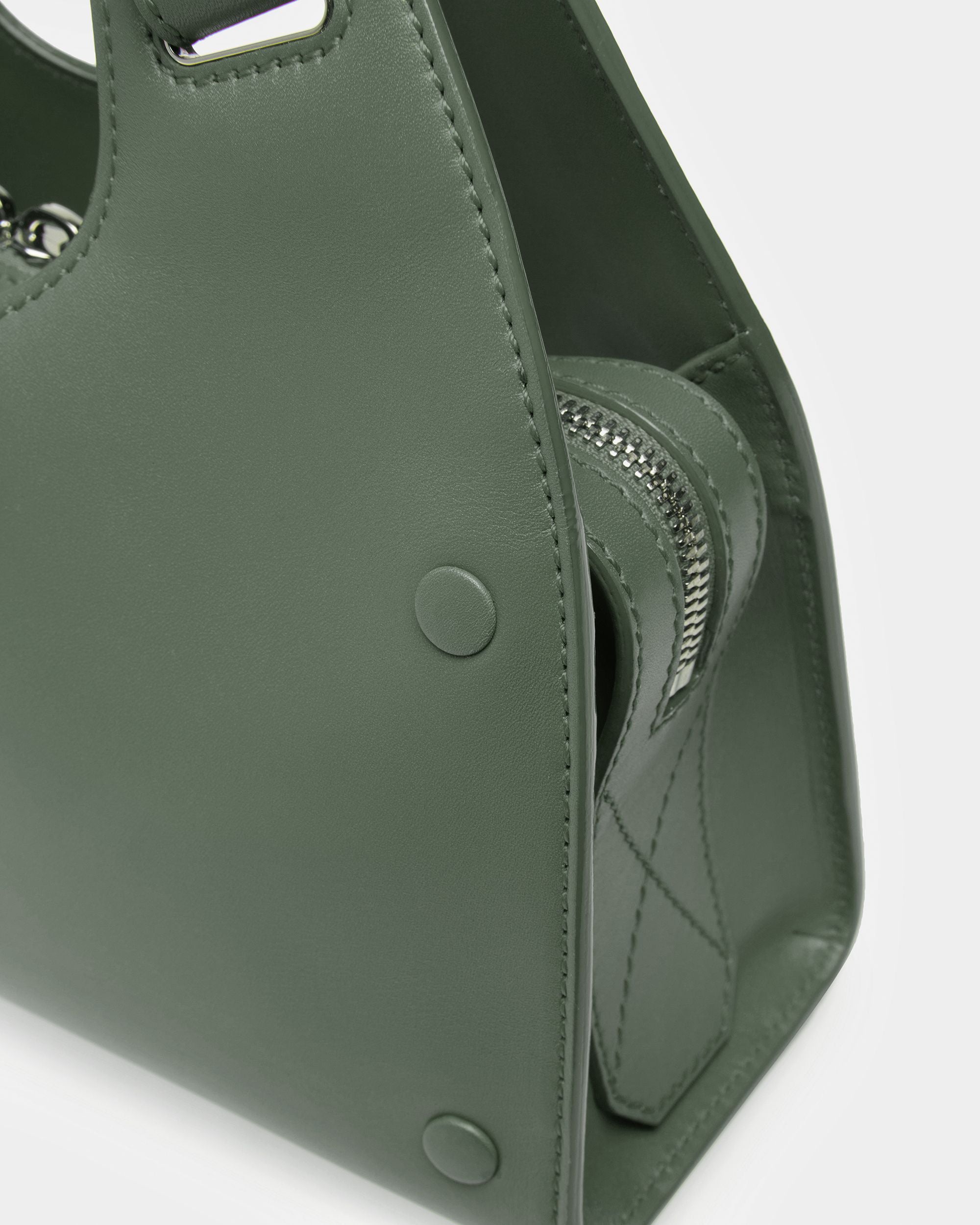 Ahres Small セージ レザー ショルダーバッグ - 女性 - Bally - 05