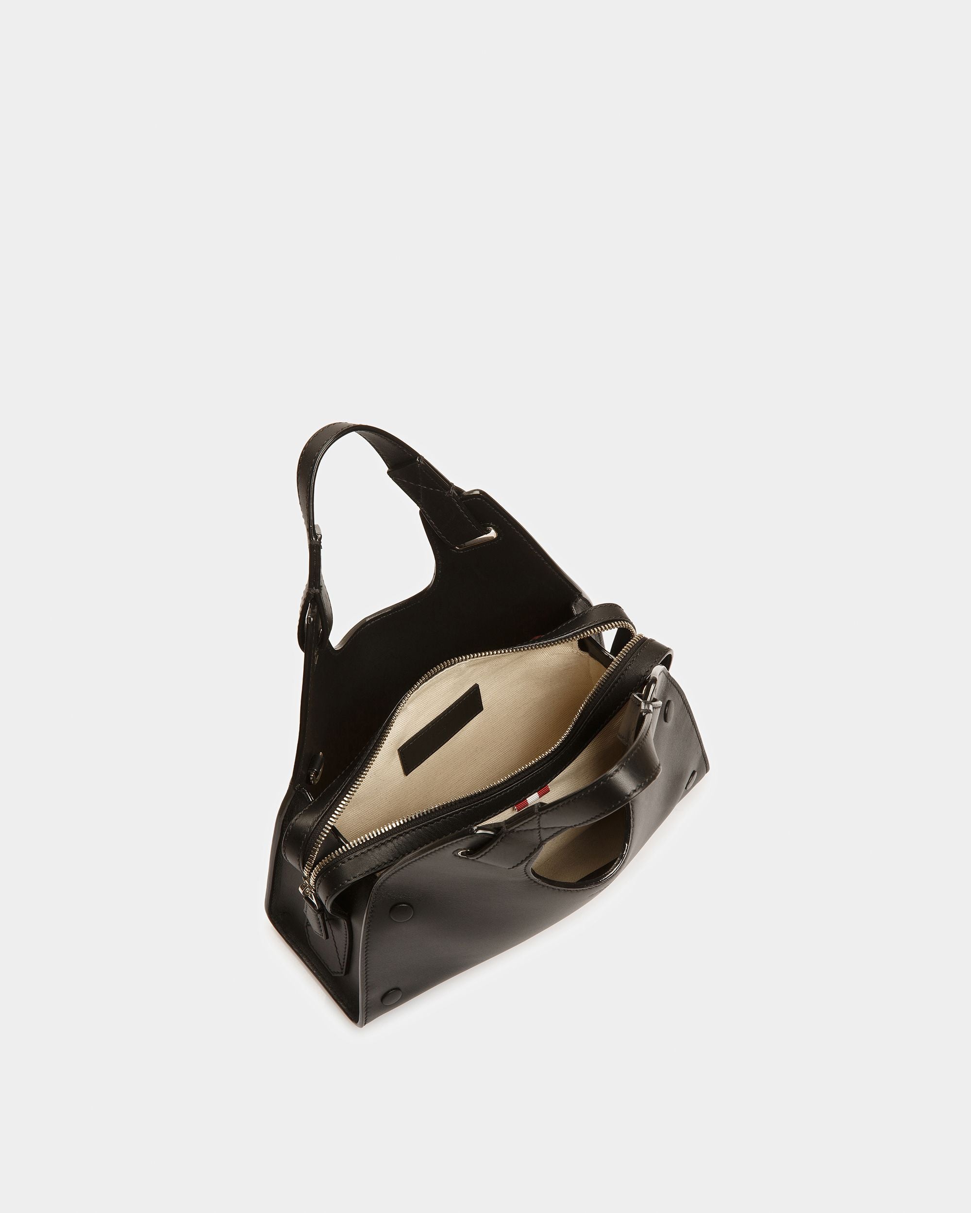 Ahres Small ブラック レザー ショルダーバッグ - 女性 - Bally - 04