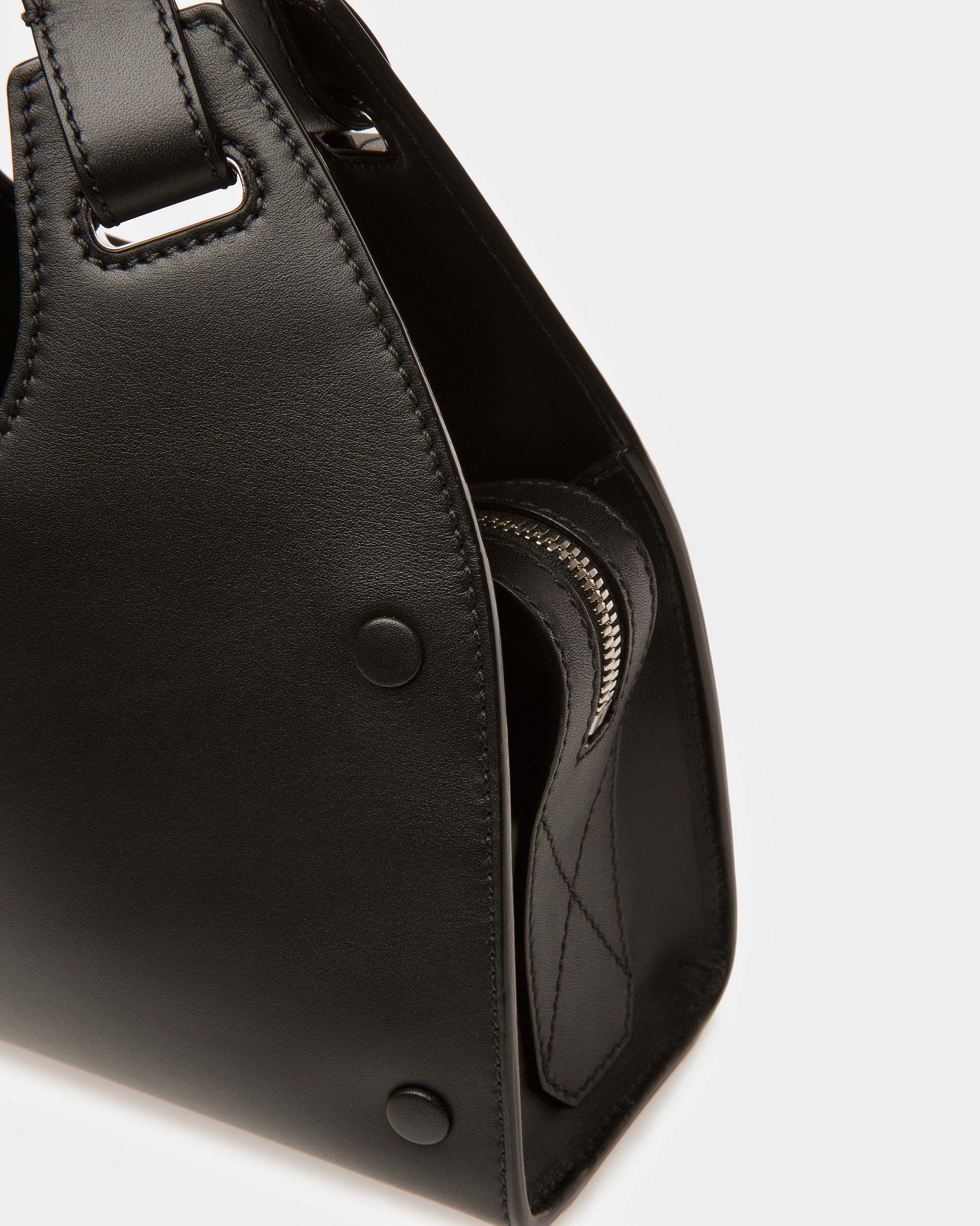 Ahres Small ブラック レザー ショルダーバッグ - 女性 - Bally - 05