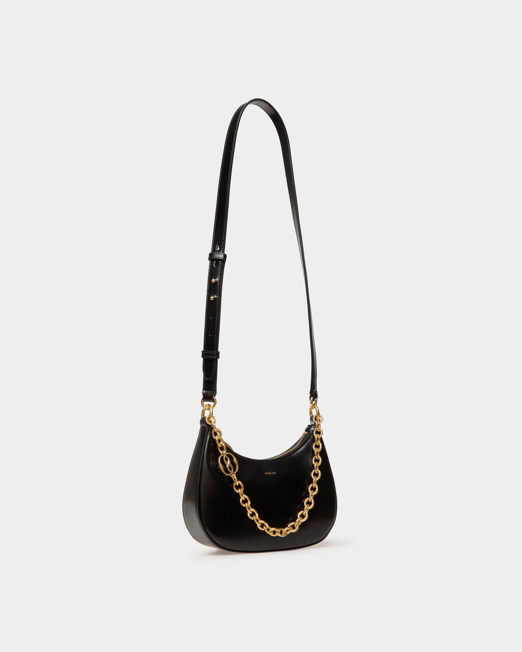 Emblem ミニ クロスボディバッグ ブラック ブラッシュドレザー - 女性 - Bally - 04