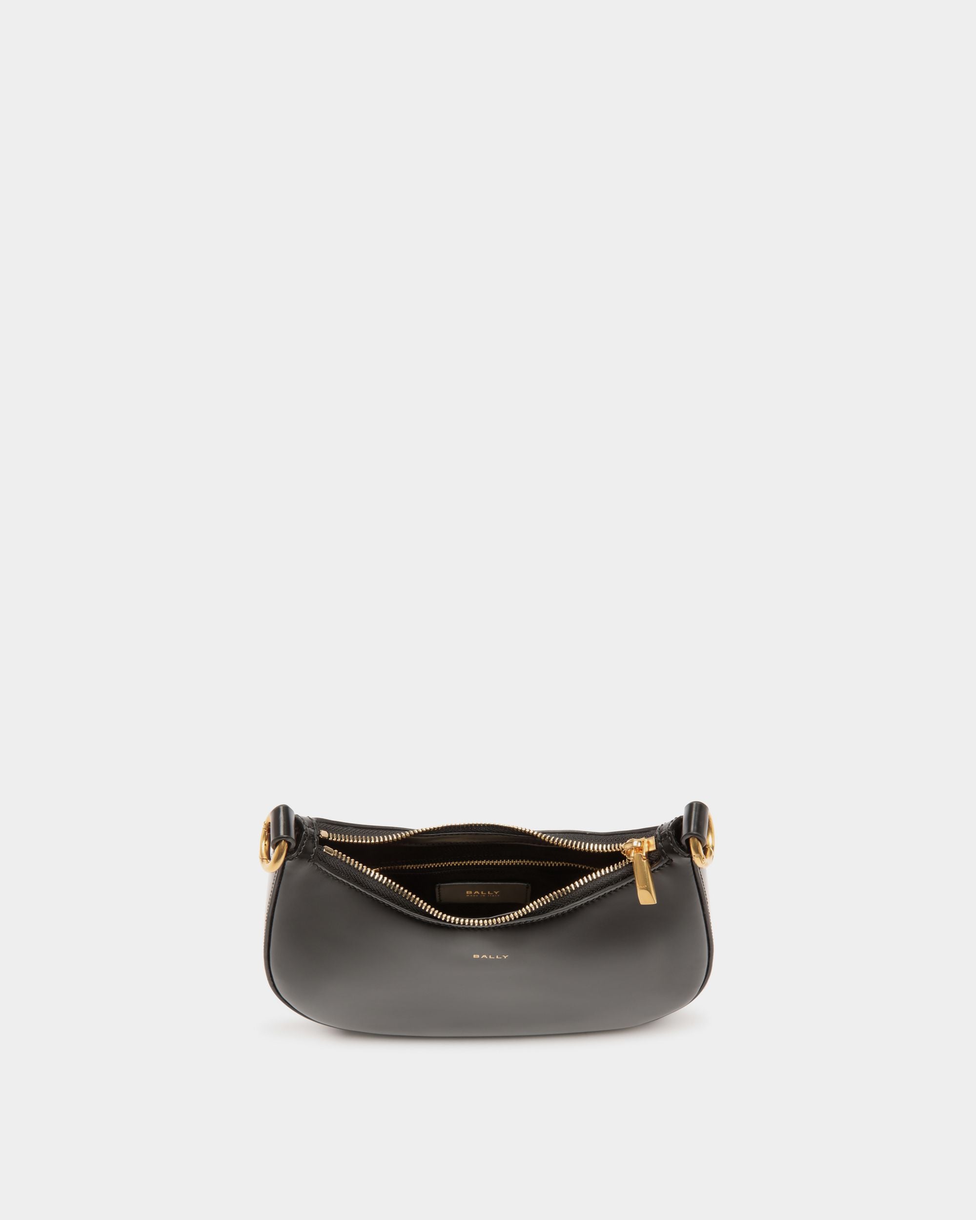 Emblem ミニ クロスボディバッグ ブラック ブラッシュドレザー - 女性 - Bally - 05