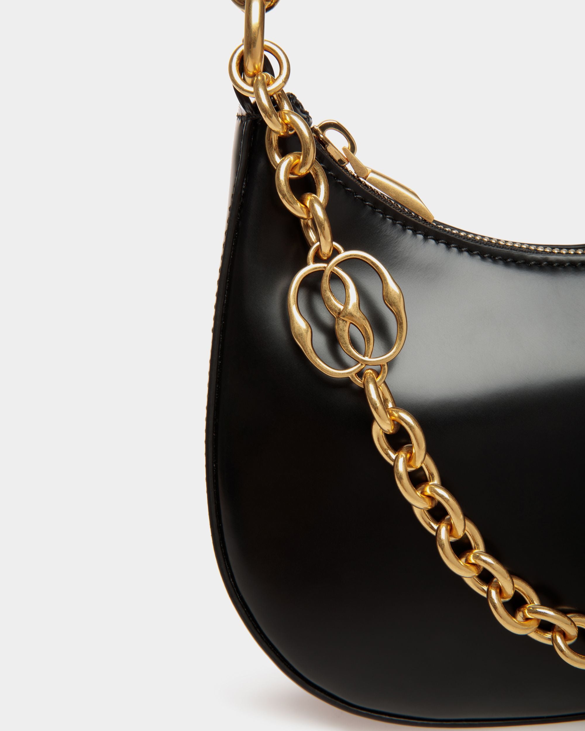 Emblem ミニ クロスボディバッグ ブラック ブラッシュドレザー - 女性 - Bally - 06