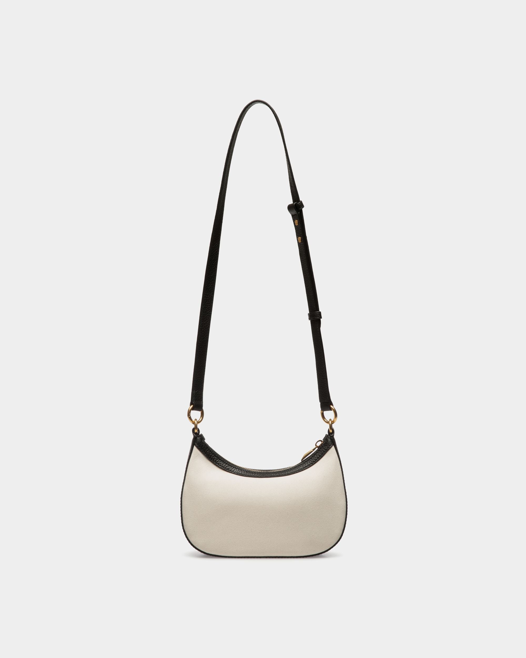 Bar ミニ クロスボディバッグ ホワイト キャンバス＆ブラック レザー - 女性 - Bally - 02