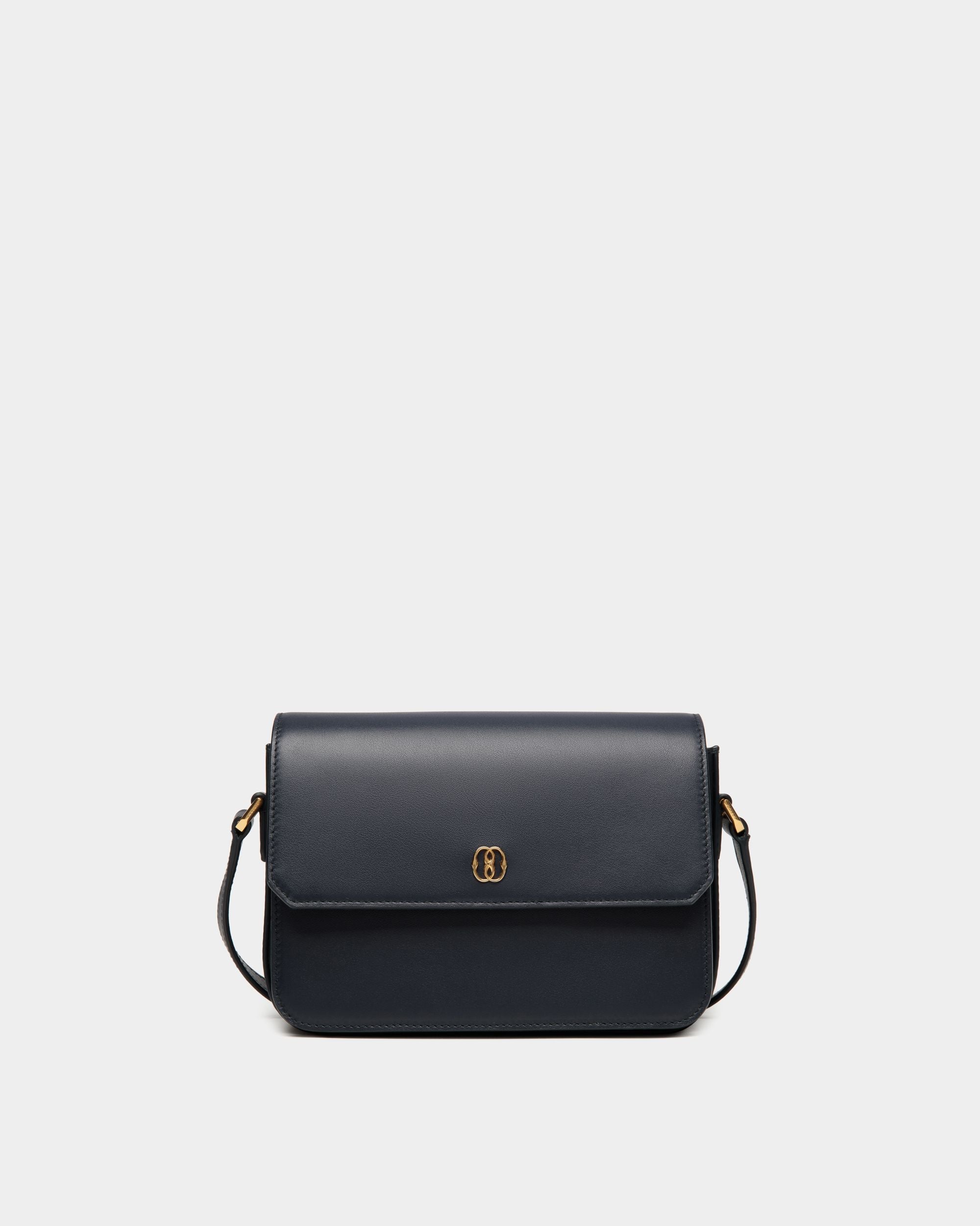 Emblem スモール クロスボディバッグ Navy Blue レザー - 女性 - Bally - 01