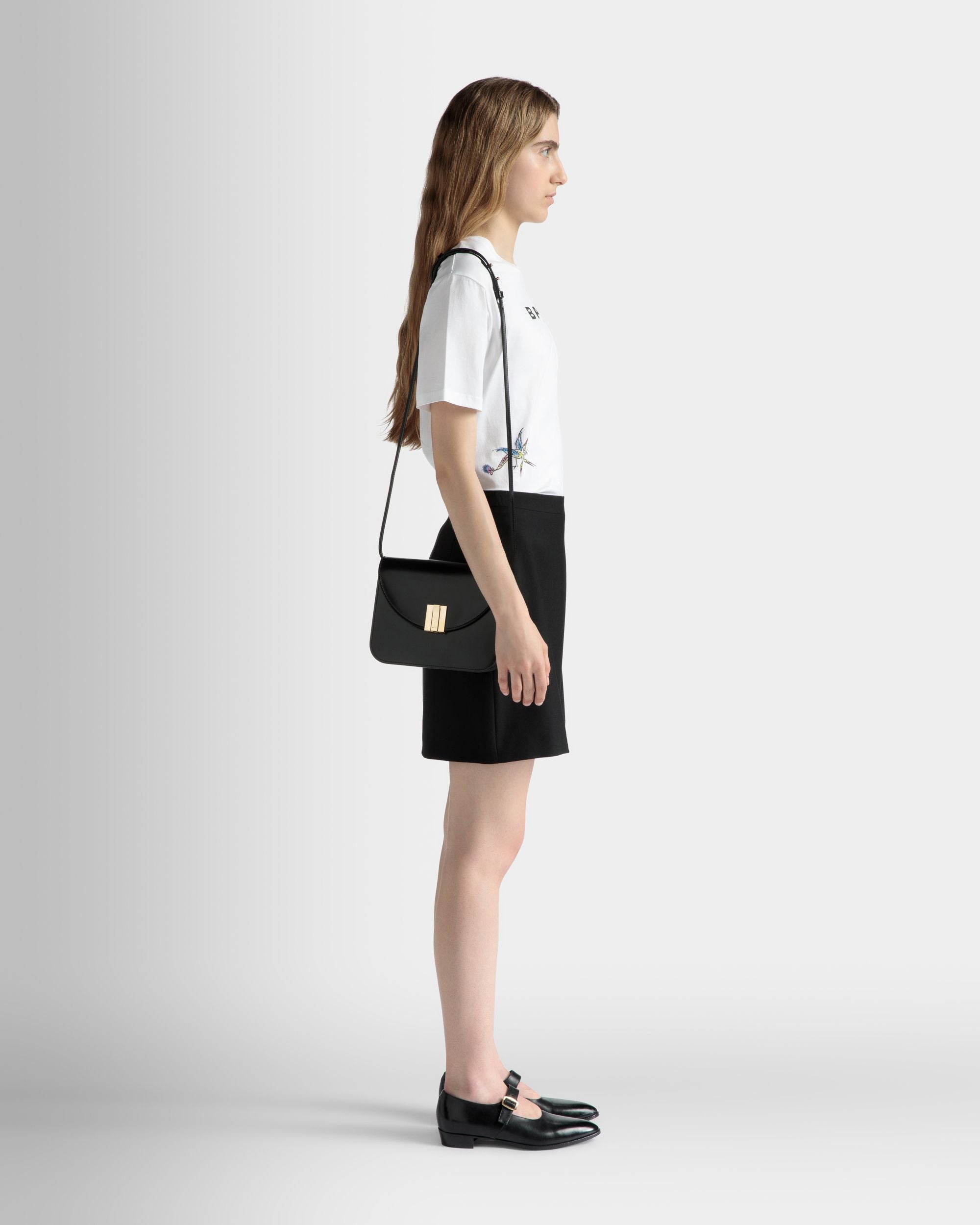Ollam クロスボディバッグ ブラック ブラッシュドレザー - 女性 - Bally - 02