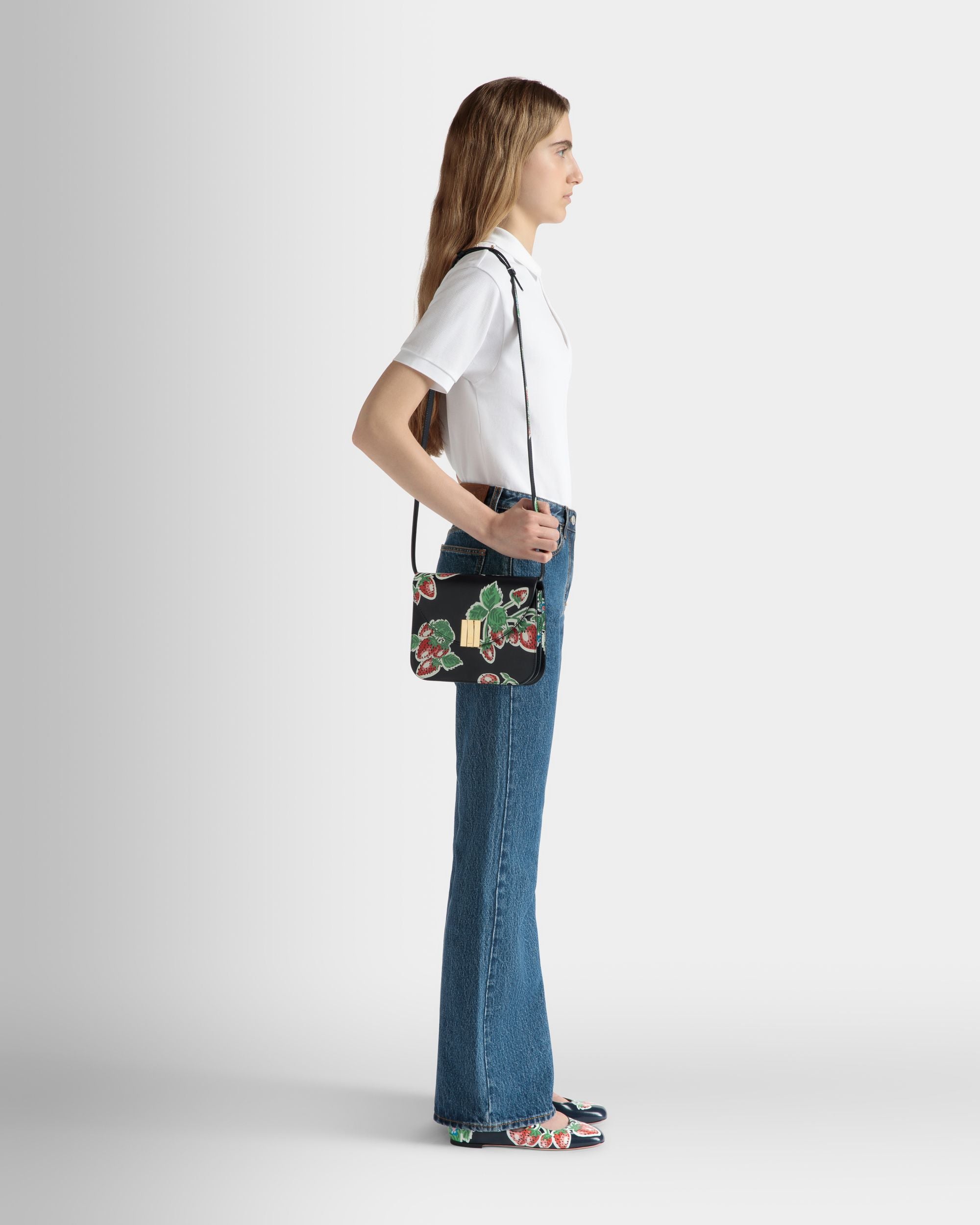 Ollam クロスボディバッグ Strawberry プリント レザー - 女性 - Bally - 02