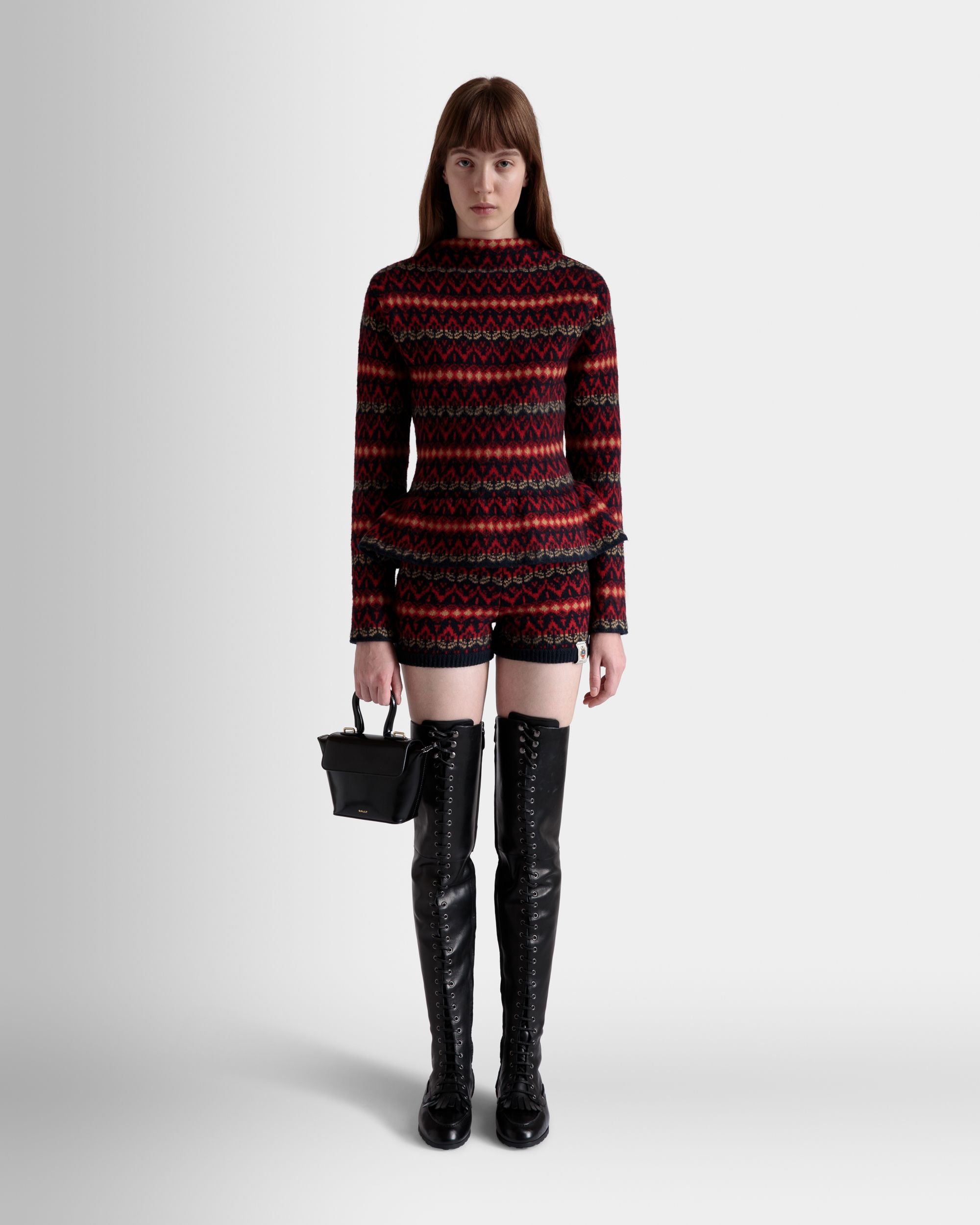 Belle ミニバッグ ブラック ブラッシュドレザー - 女性 - Bally - 02