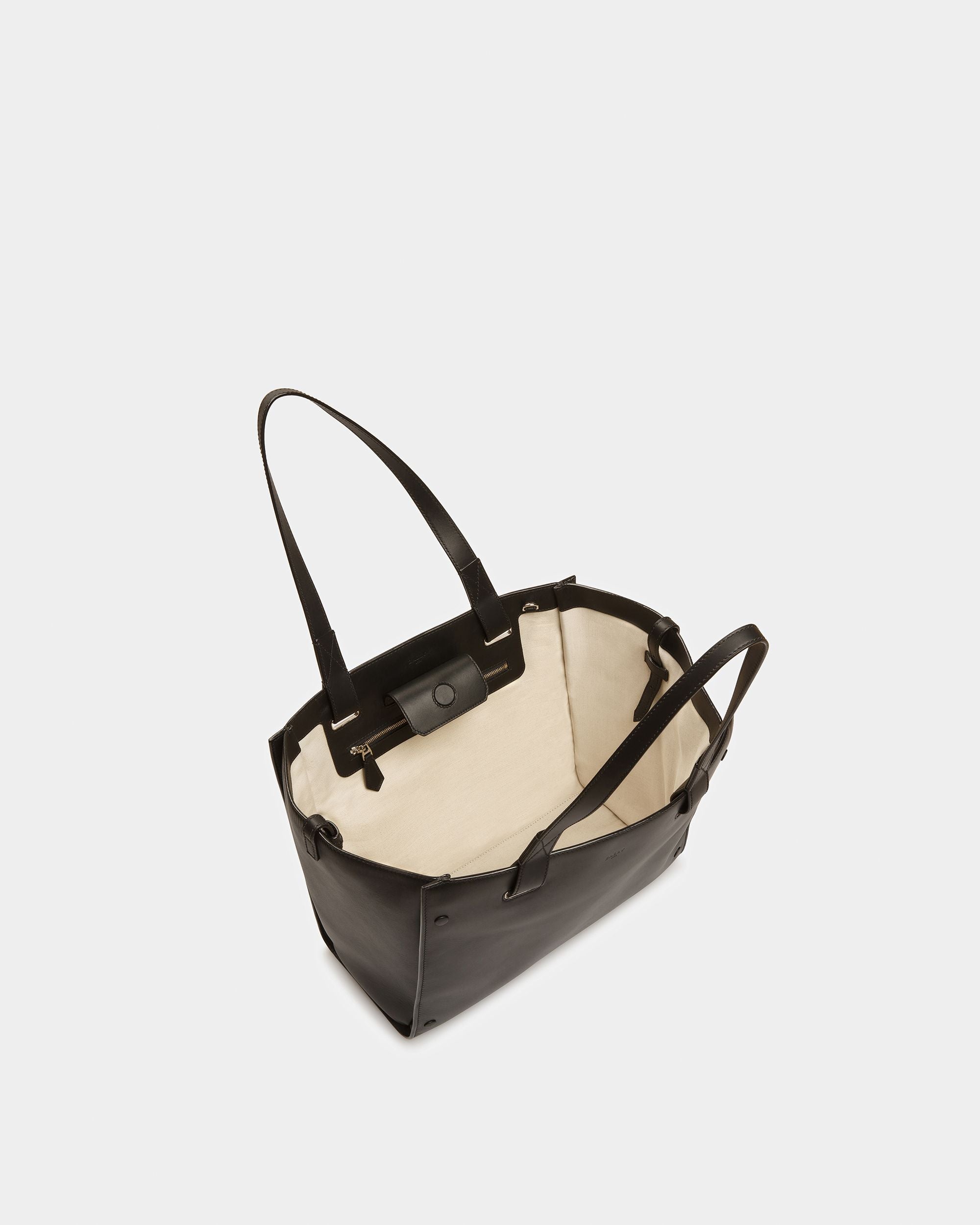 Arystea ブラック レザー トートバッグ - 女性 - Bally - 04