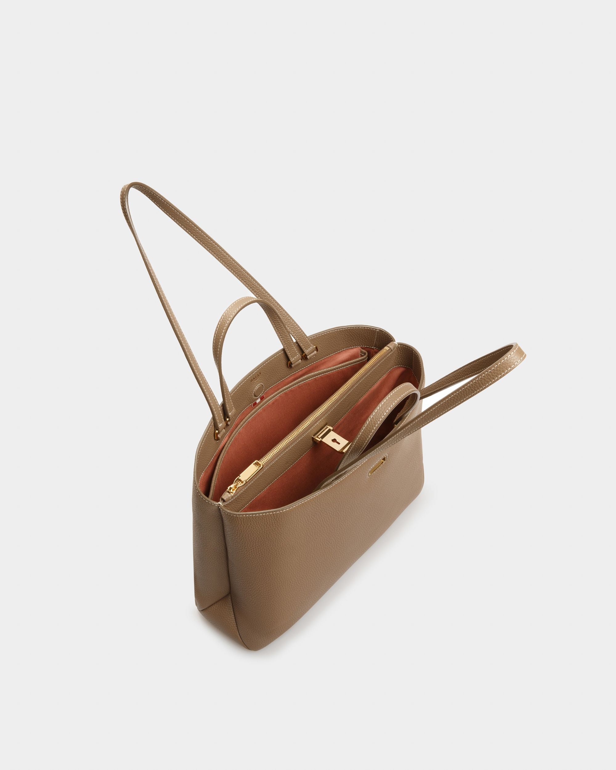 Lya トープ レザー トートバッグ - 女性 - Bally - 05