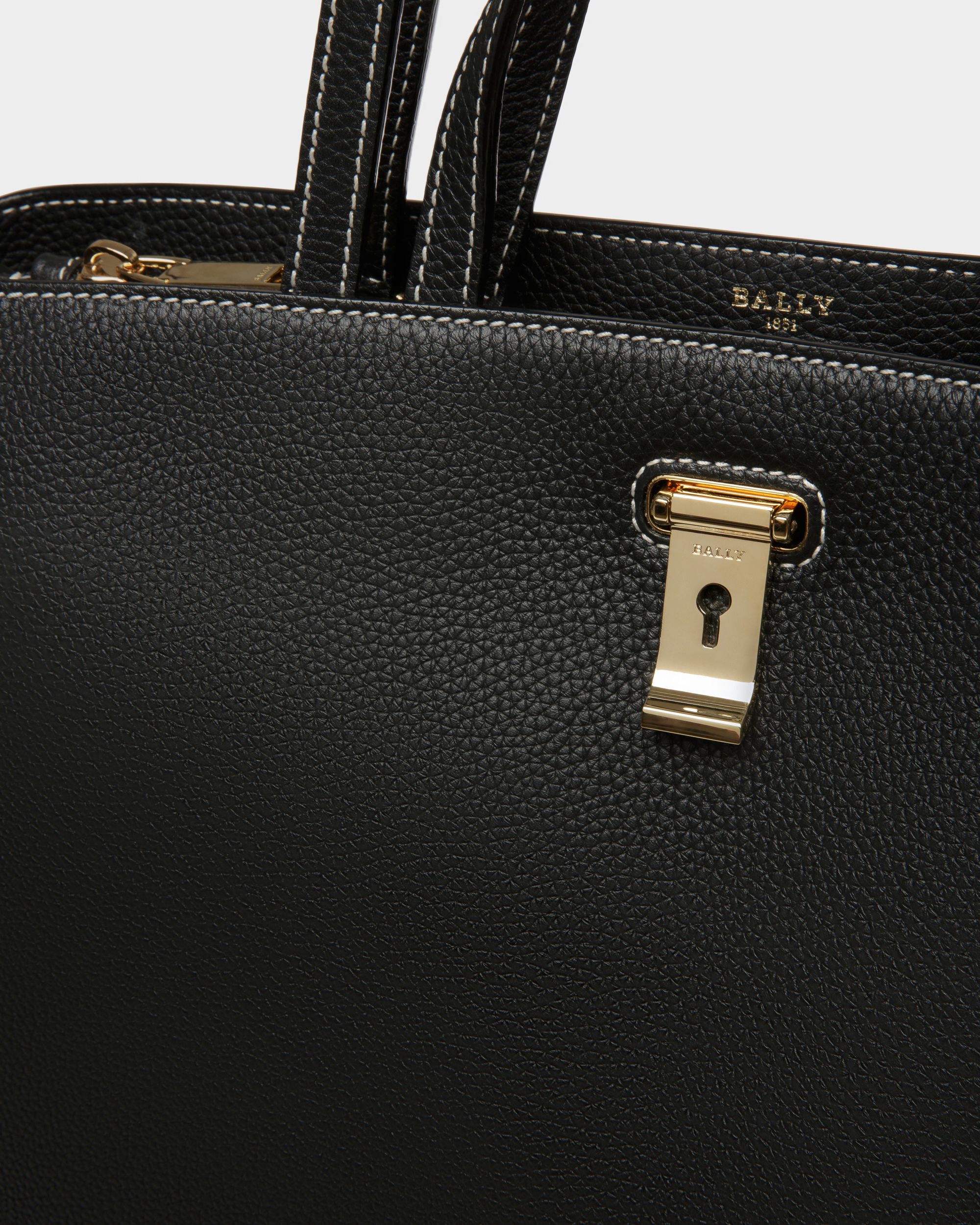 Lya ブラック レザー トートバッグ - 女性 - Bally - 05
