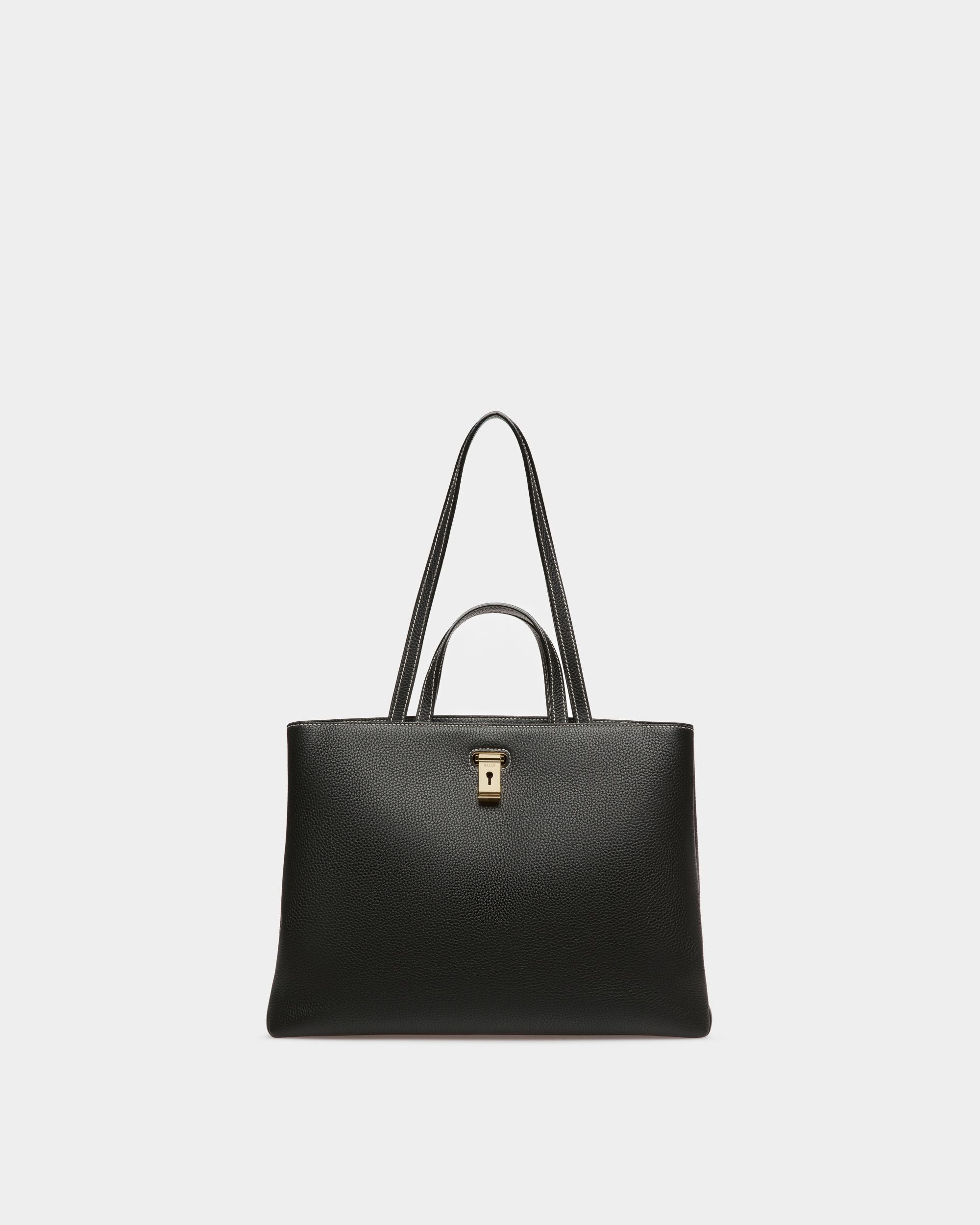 Lya ブラック レザー トートバッグ - 女性 - Bally - 08