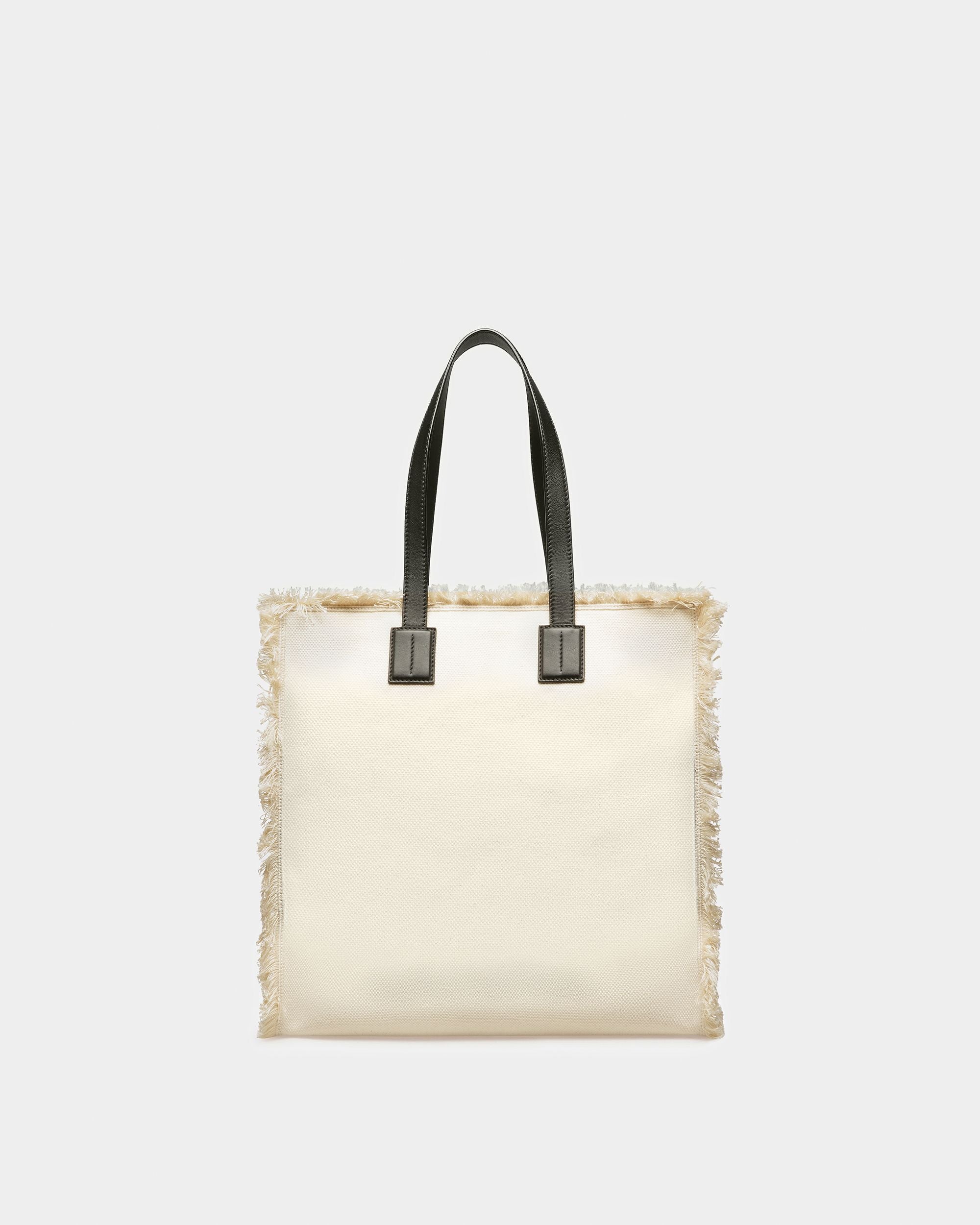 Crystalia ナチュラル＆ブラック キャンバス トートバッグ - 女性 - Bally - 02