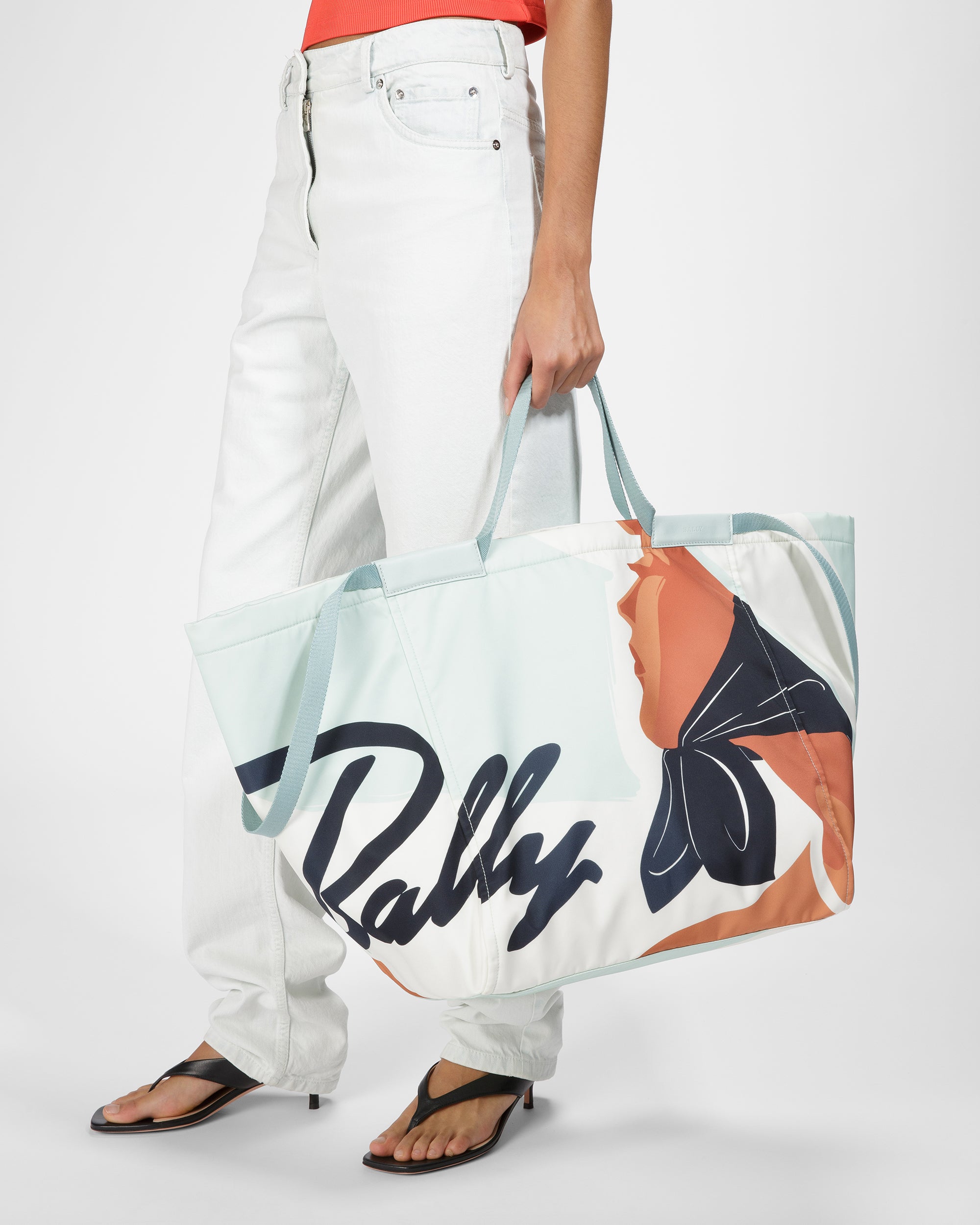 Billboard ブルー ナイロン トートバッグ - 女性 - Bally - 03