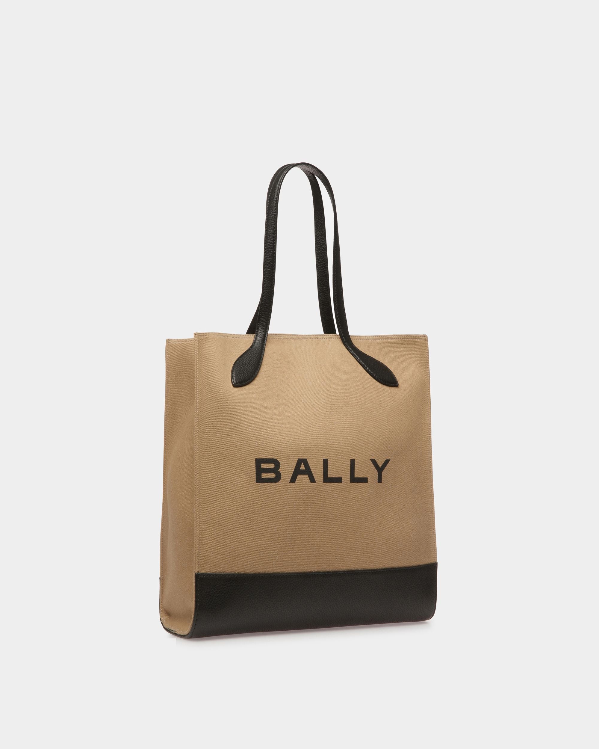 Bar トートバッグ サンド＆ブラック ファブリック - 女性 - Bally - 04