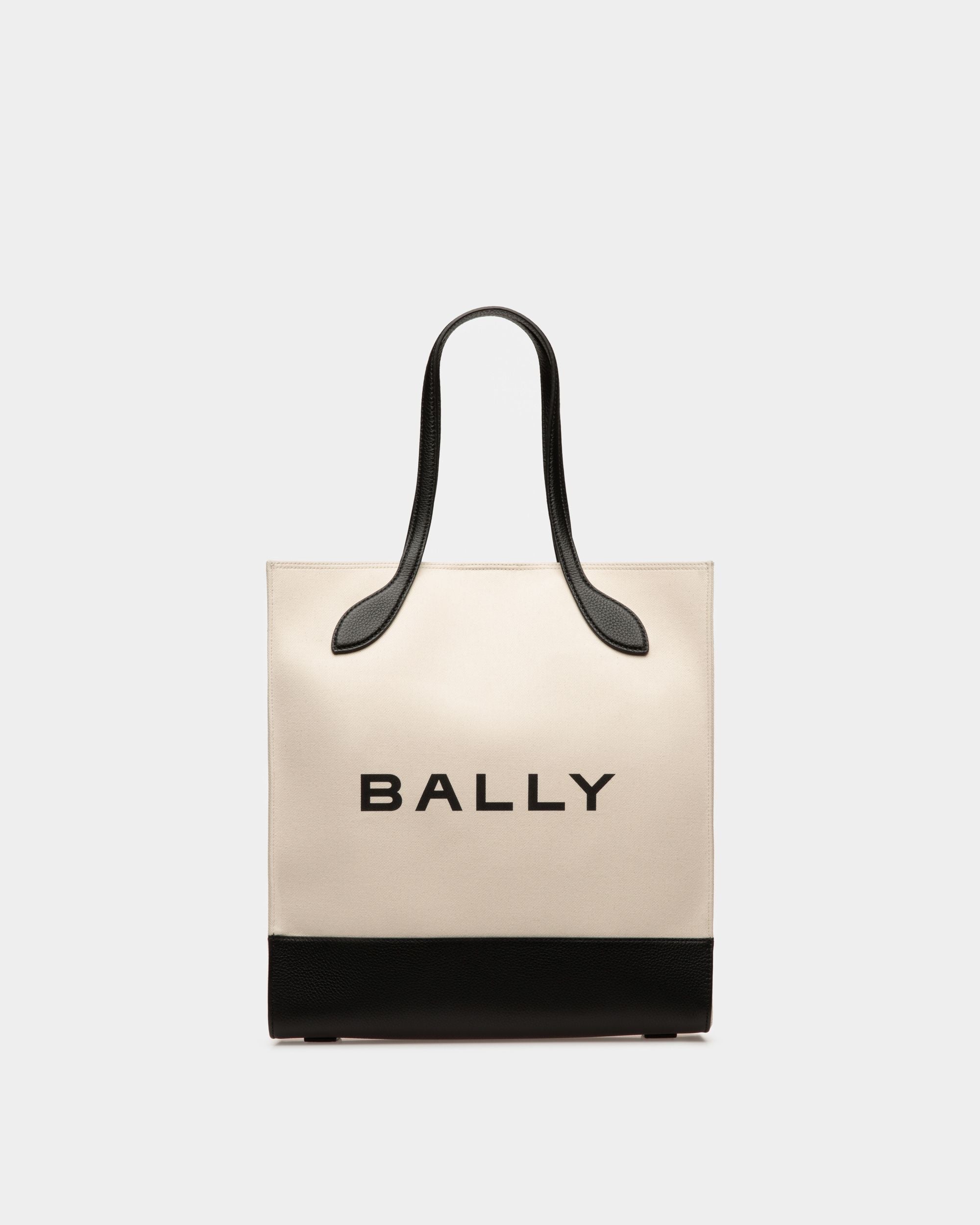Bar トートバッグ ナチュラル＆ブラック ファブリック - 女性 - Bally - 01