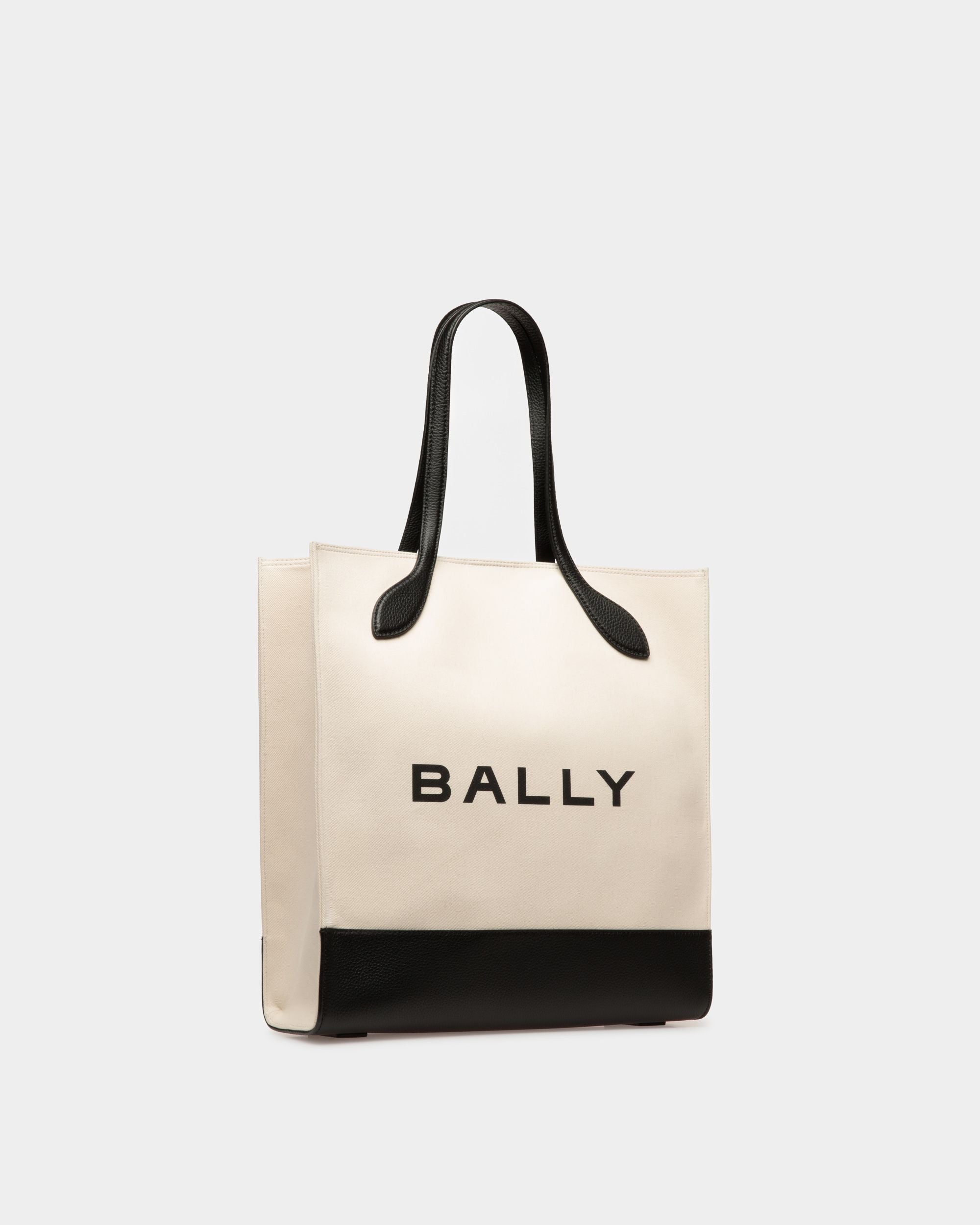Bar トートバッグ ナチュラル＆ブラック ファブリック - 女性 - Bally - 03