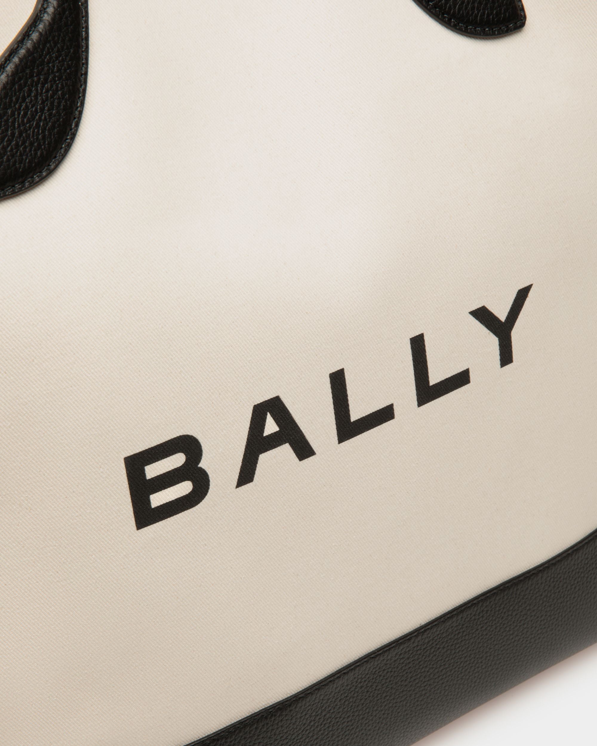 Bar トートバッグ ナチュラル＆ブラック ファブリック - 女性 - Bally - 04