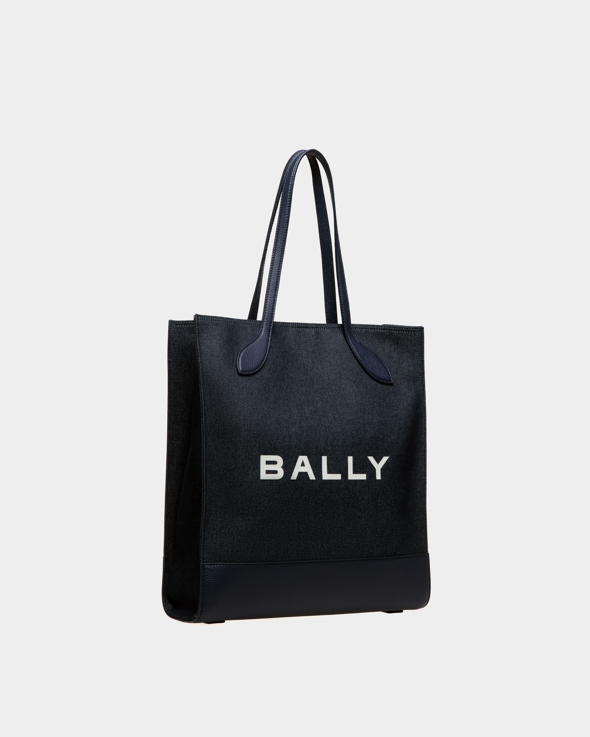 Bar トートバッグ ブルー ファブリック - 女性 - Bally - 03