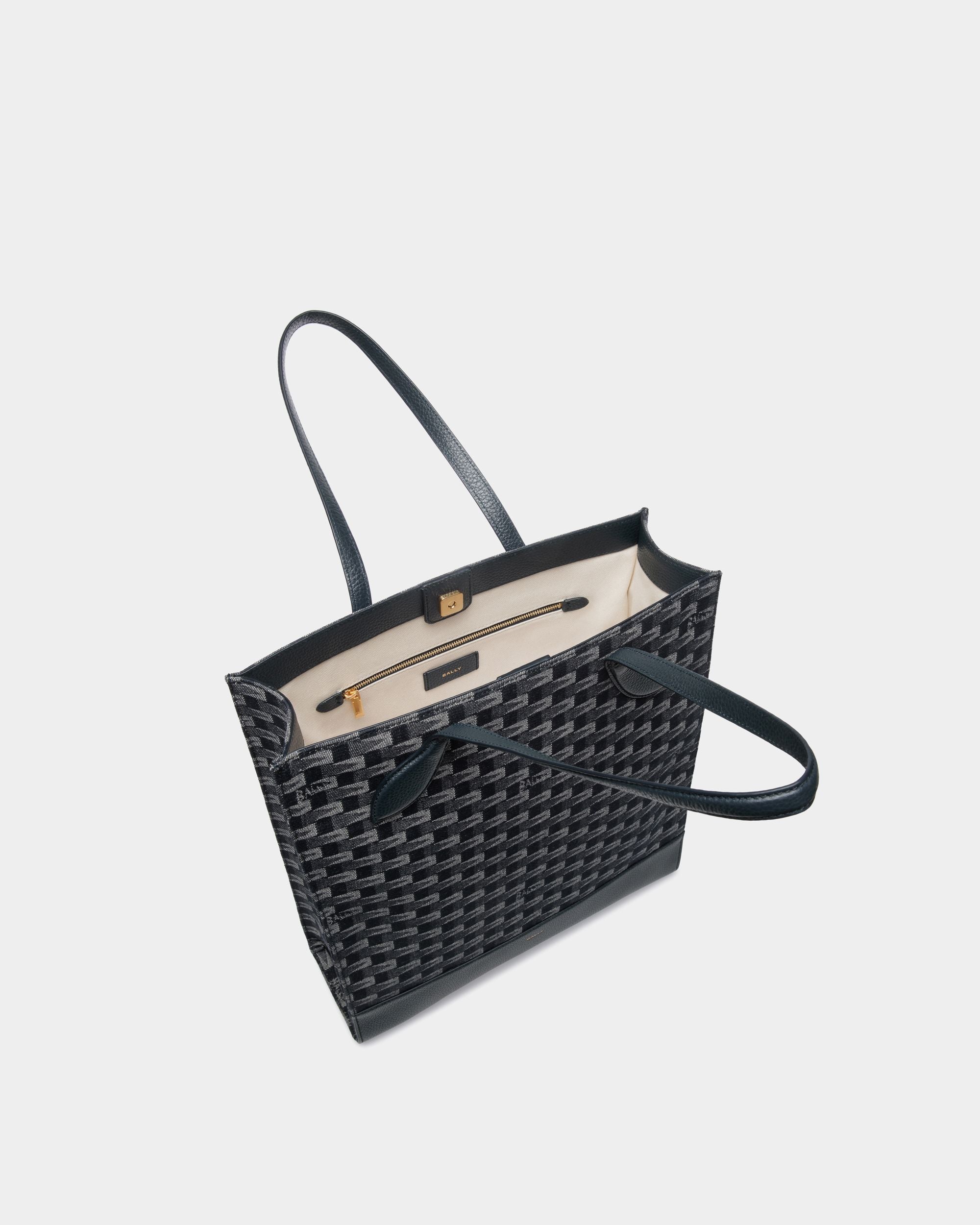 Pennant トートバッグ ネイビーブルー デニム - 女性 - Bally - 04