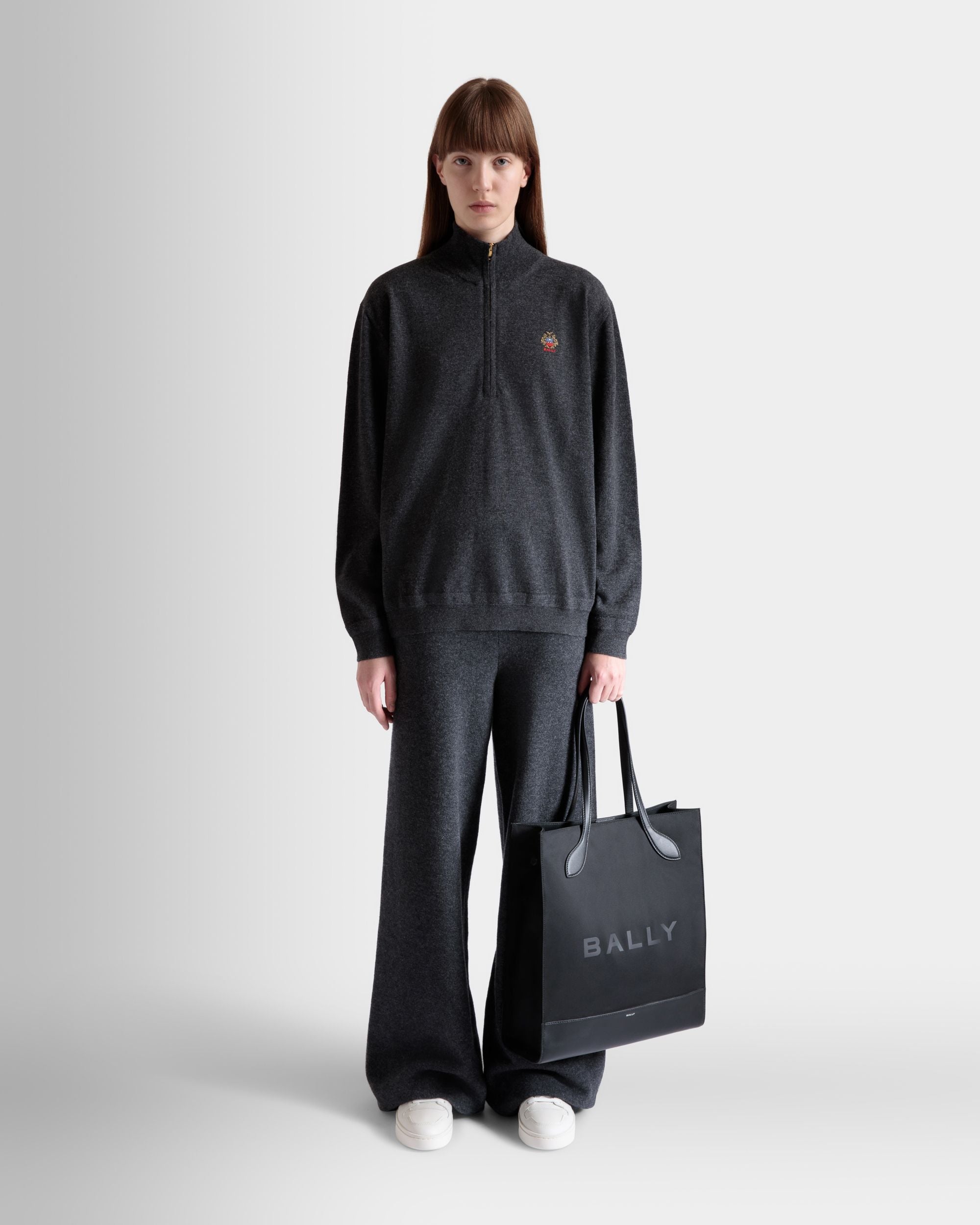 Bar トートバッグ ブラック ナイロン＆レザー - 女性 - Bally - 02