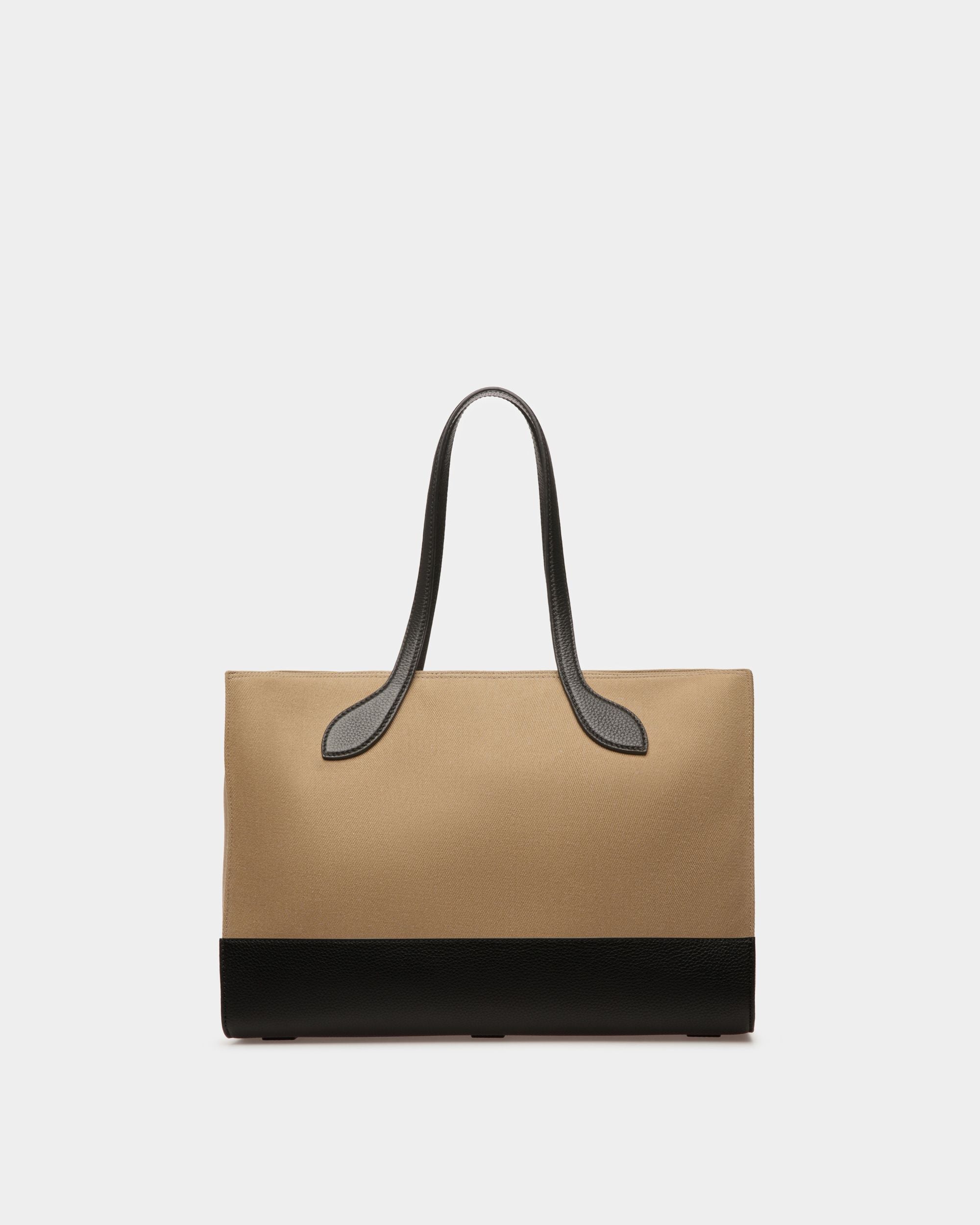 Bar トートバッグ サンド＆ブラック ファブリック - 女性 - Bally - 03