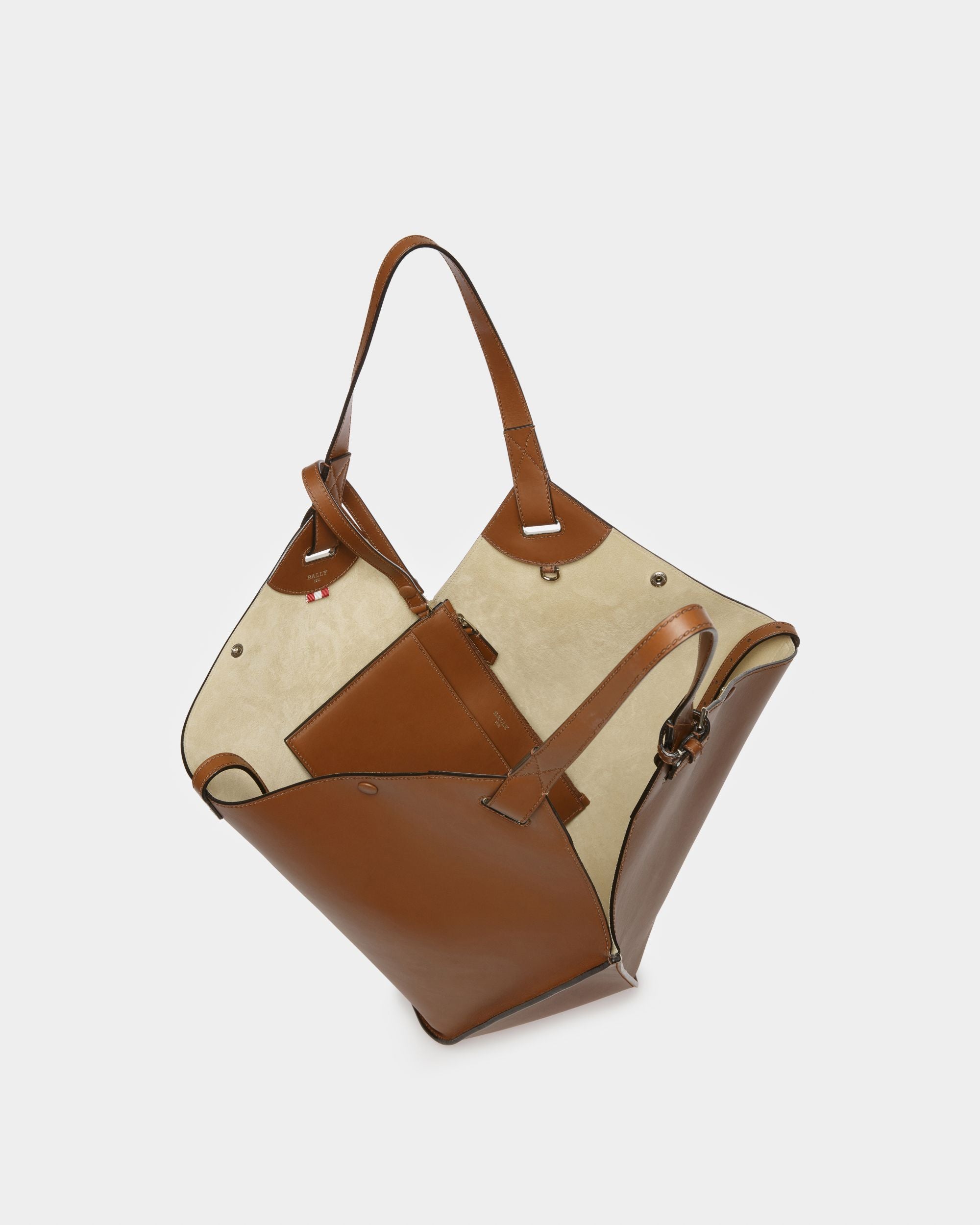 Ahria ブラウン レザー トートバッグ - 女性 - Bally - 04