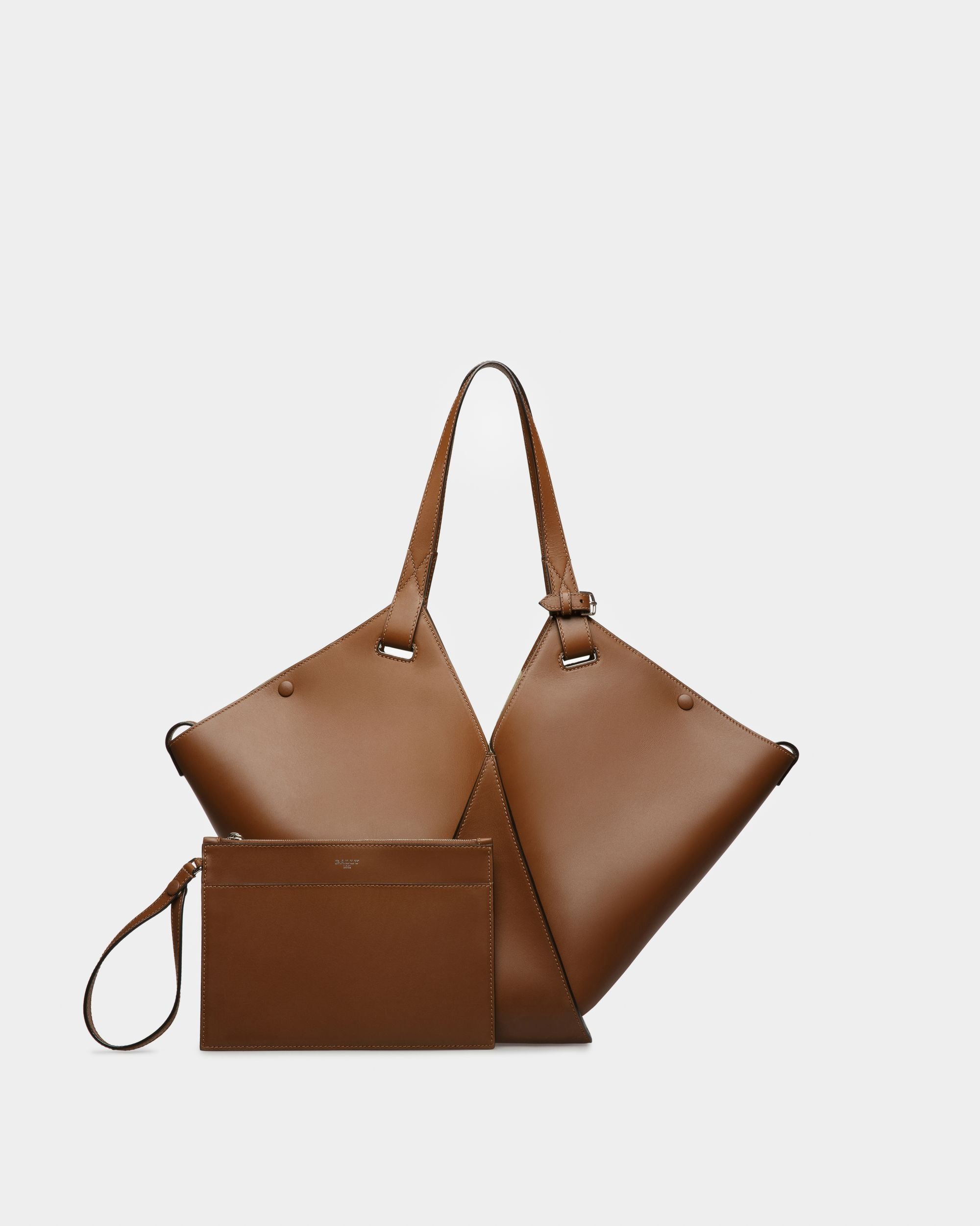 Ahria ブラウン レザー トートバッグ - 女性 - Bally - 05